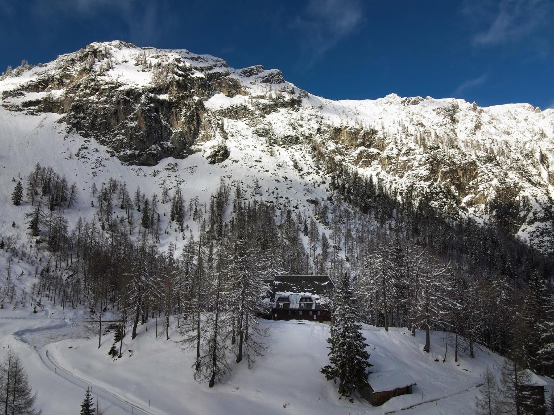 Erjavčeva mountain hut at Vršič pass view 3