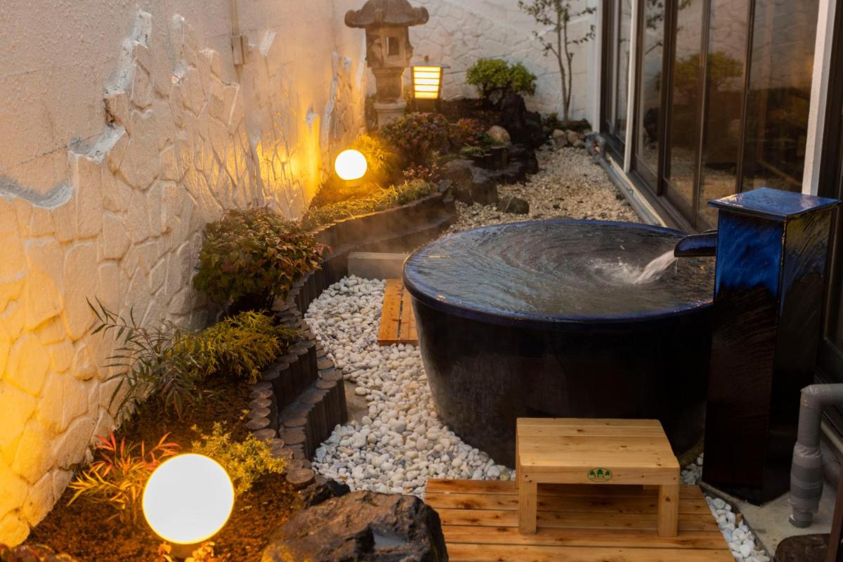 outdoor BBQ area
