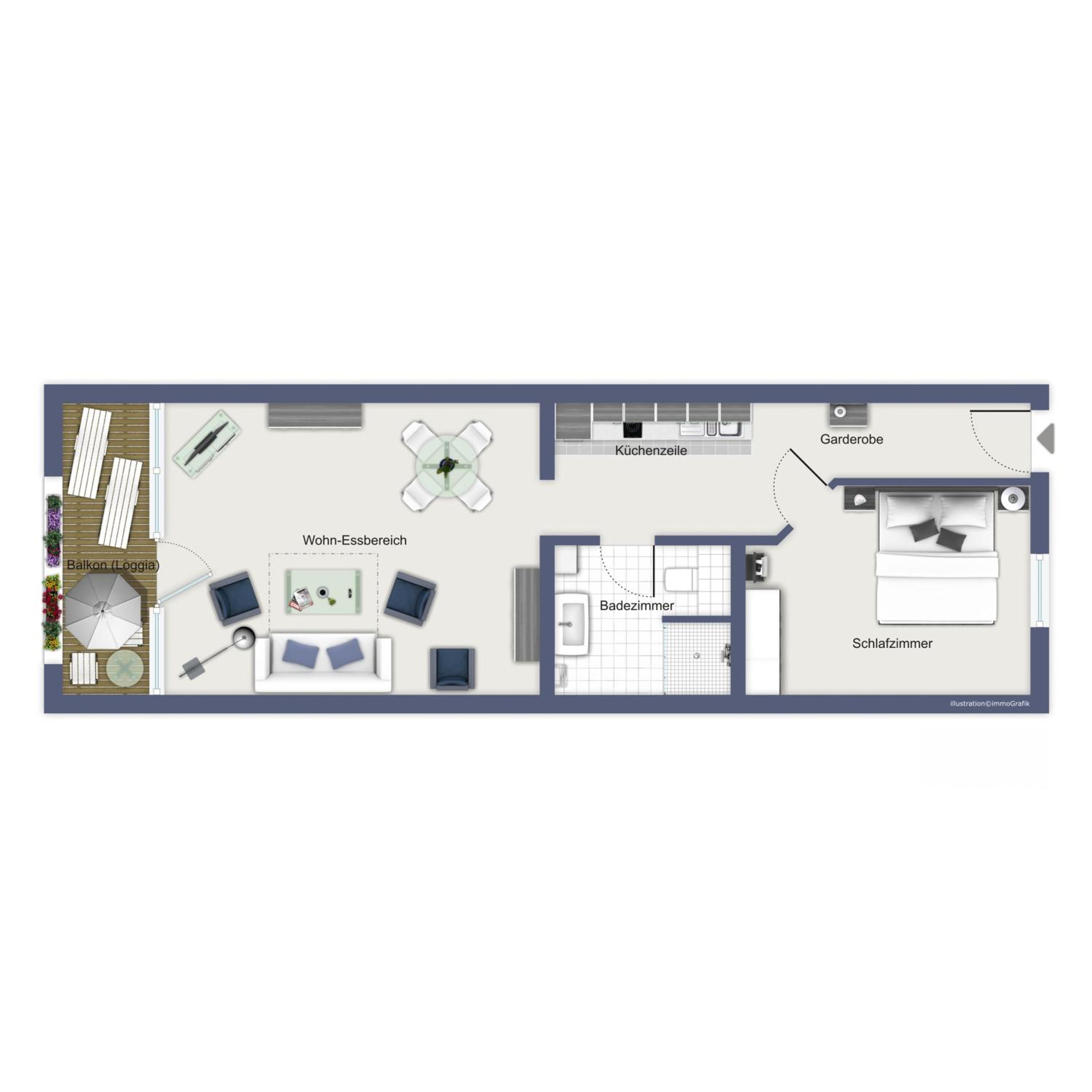 Meeresblick Wohnung 117 view 4
