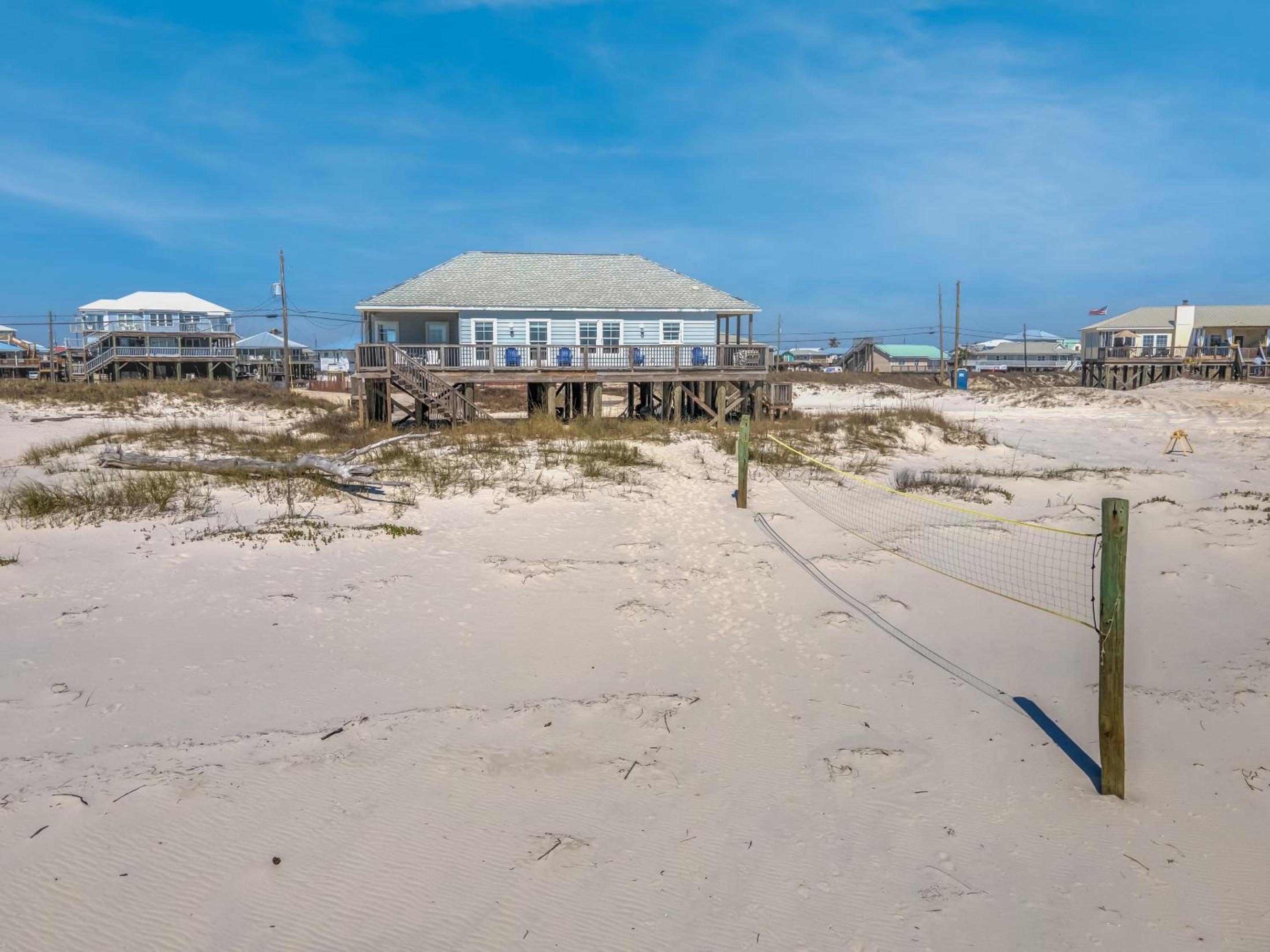 Island Sun - First Row Beach House! Fun and games galore - including a private volleyball pit! home view 5