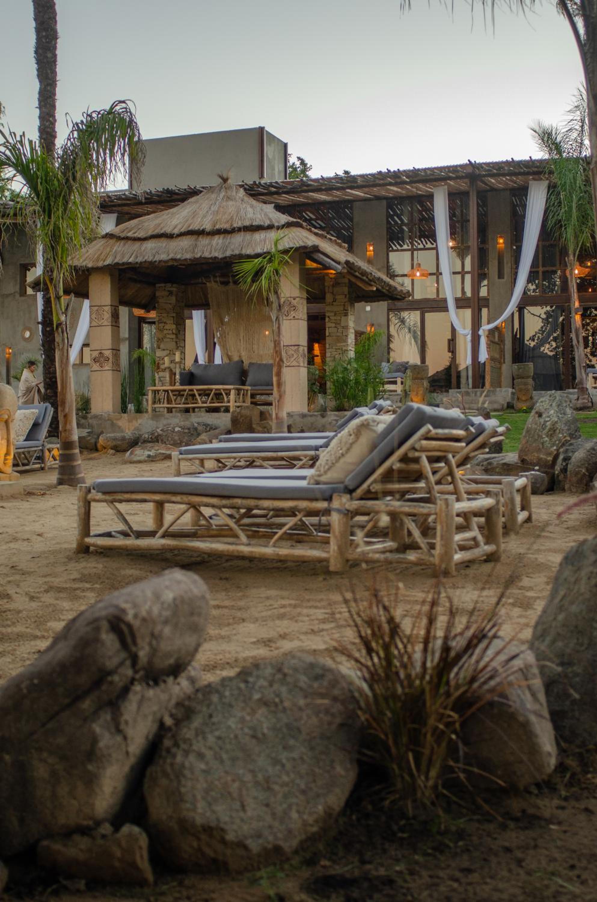 outdoor BBQ area