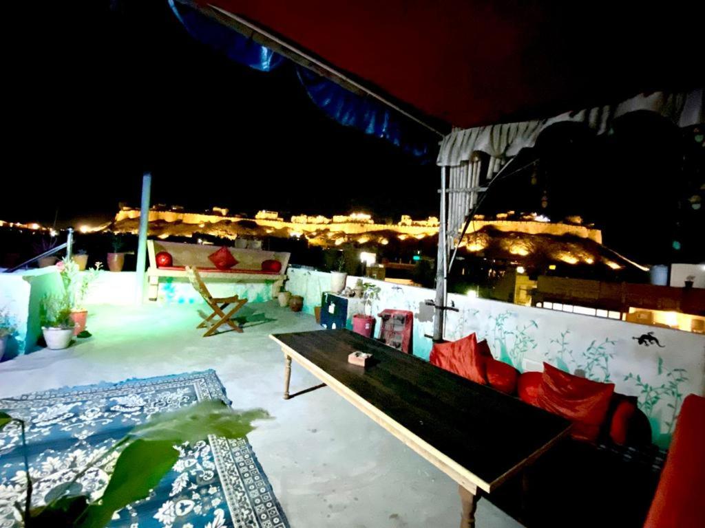 outdoor BBQ area
