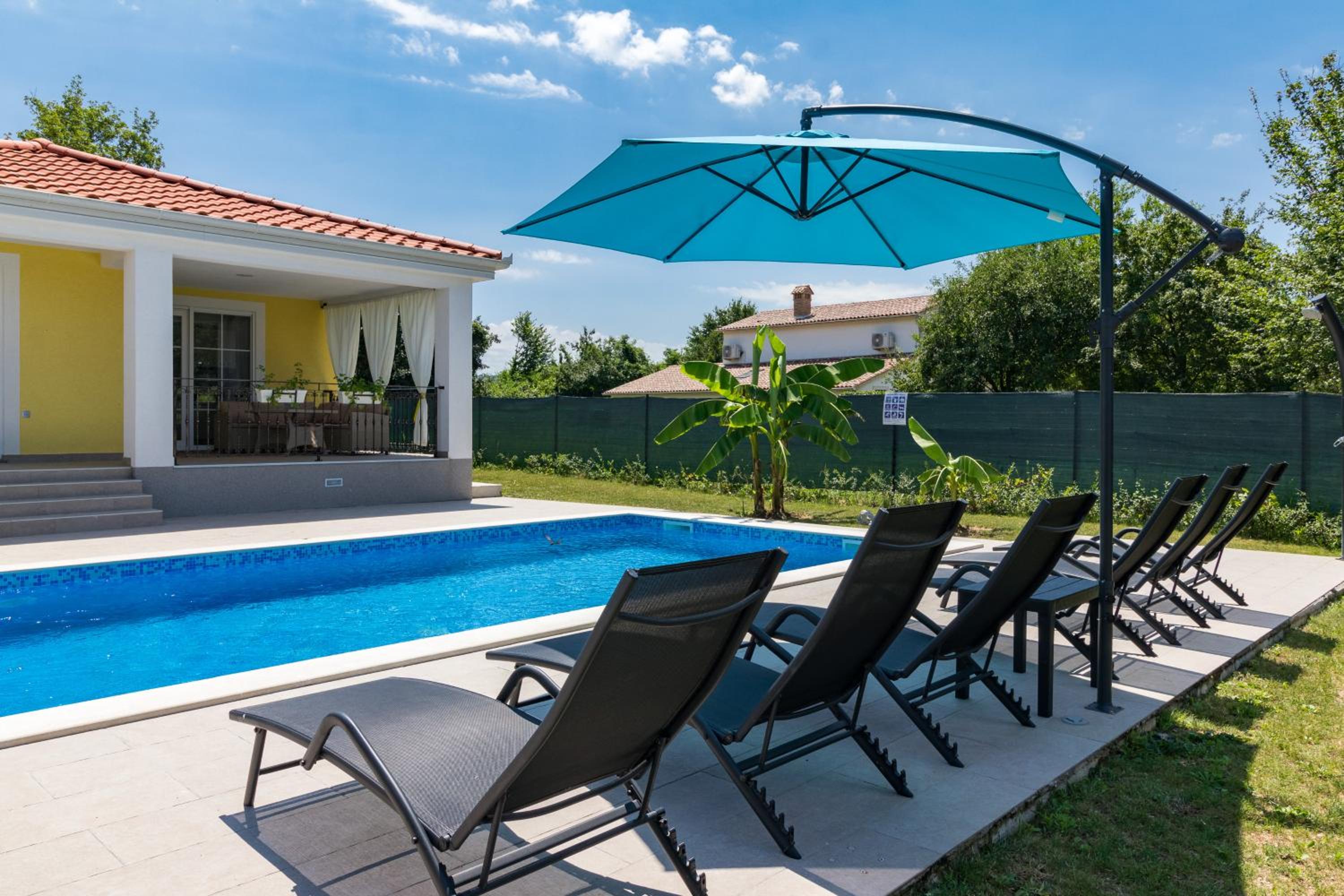 Villa Mario with private heated saltwater pool view 4
