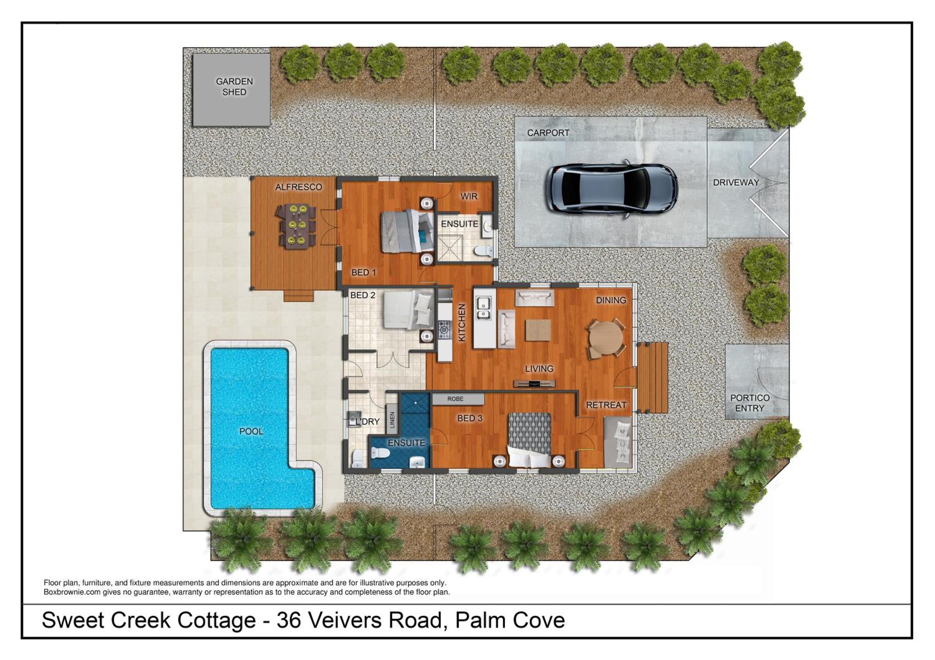 Sweet Creek Cottage, Palm Cove, 200m to Beach, Heated Pool, Pets
