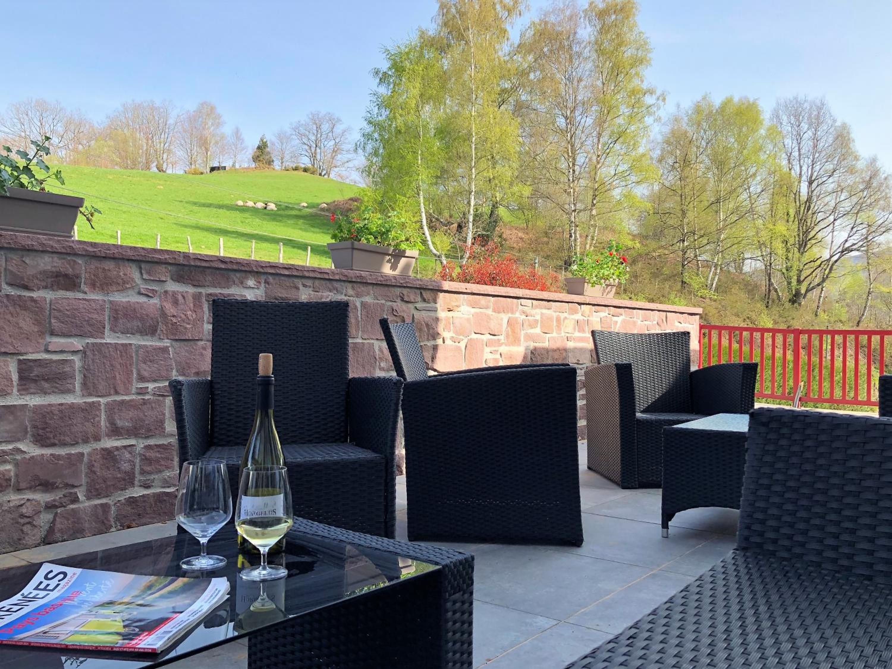 outdoor BBQ area