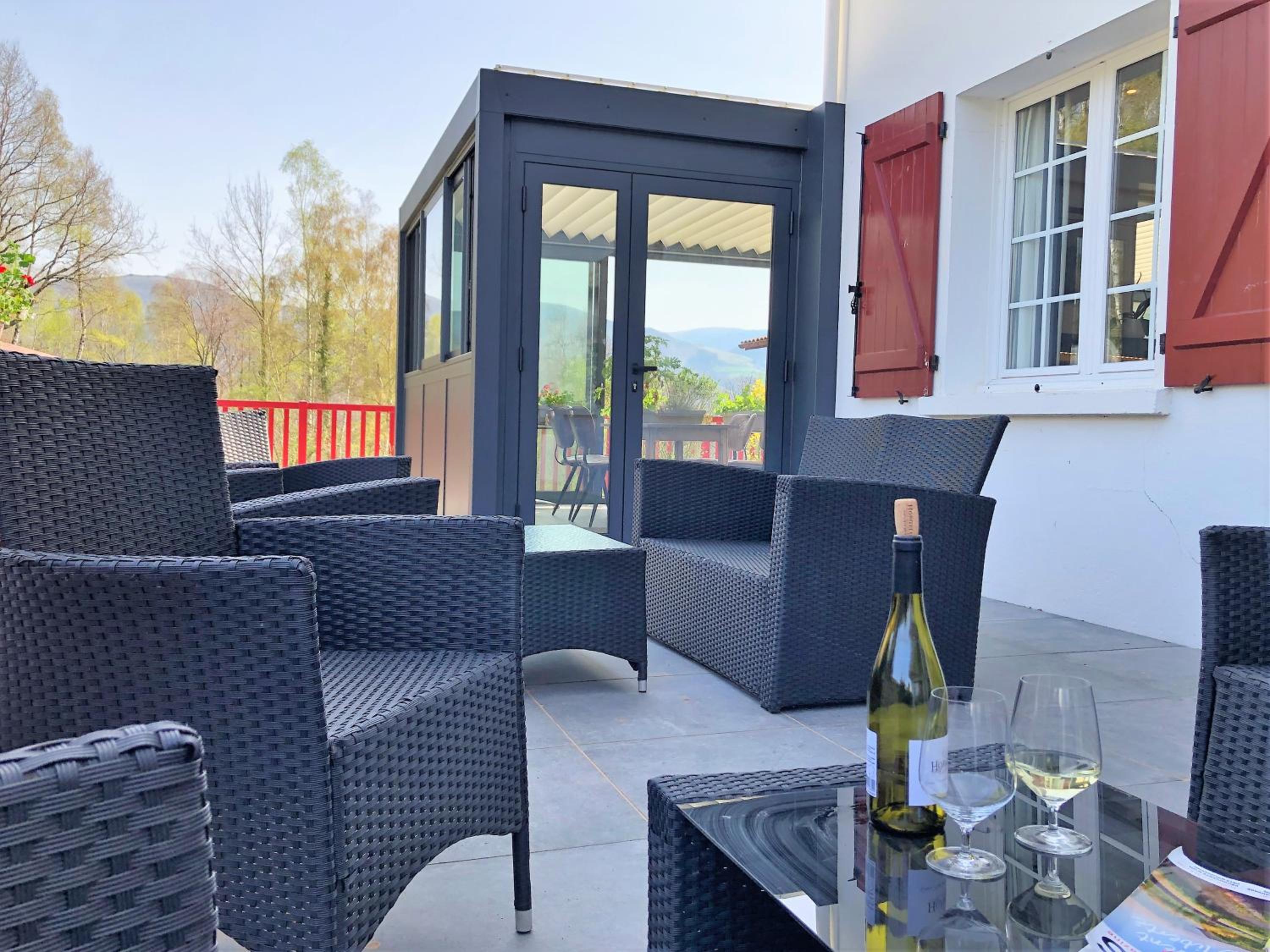 outdoor BBQ area