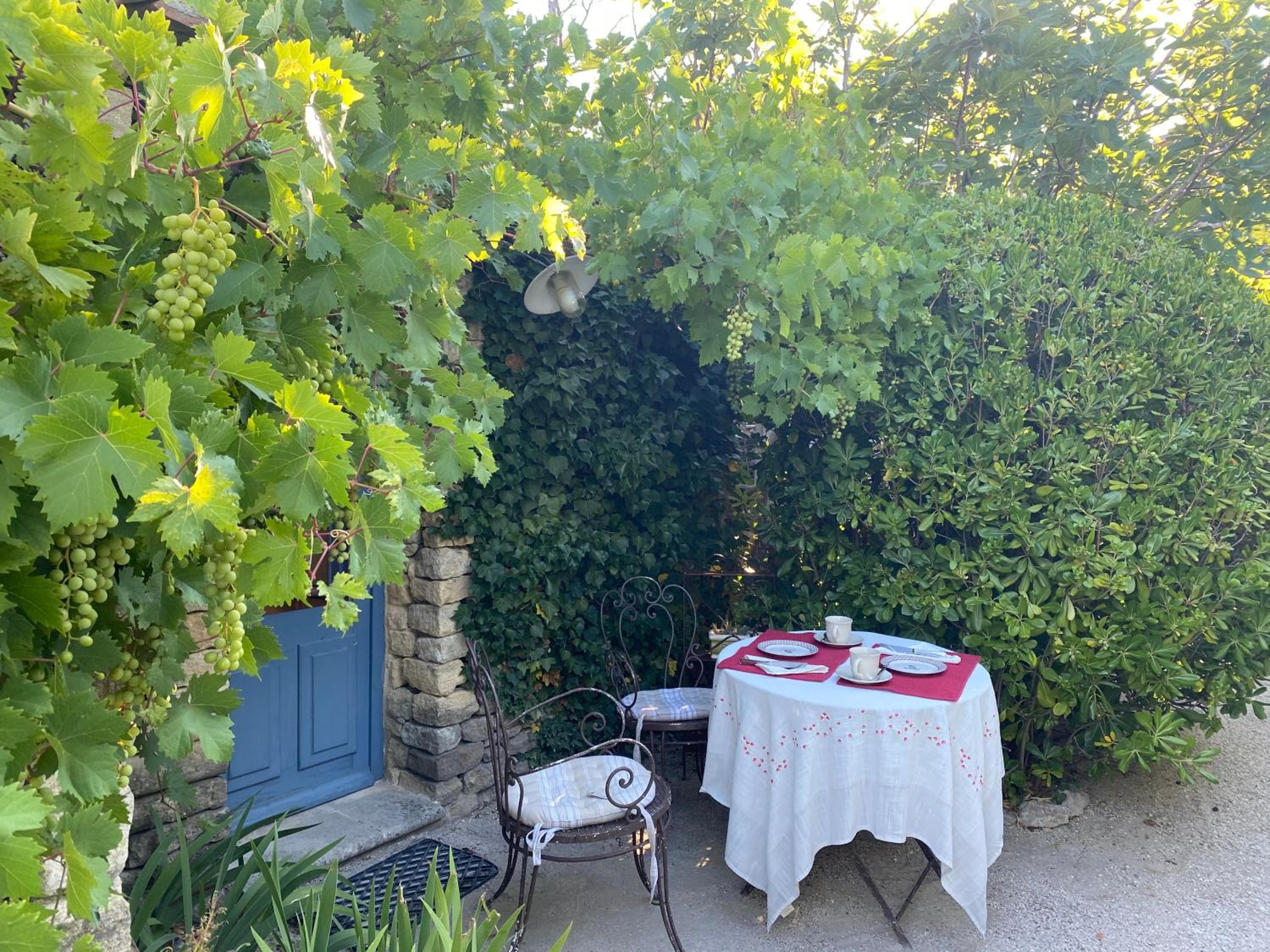 outdoor BBQ area