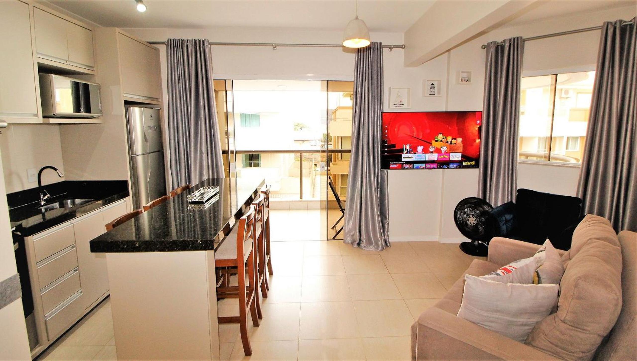 1052 - Apartamento com vista para o mar em Bombinhas - Residencial Salema Apto 301