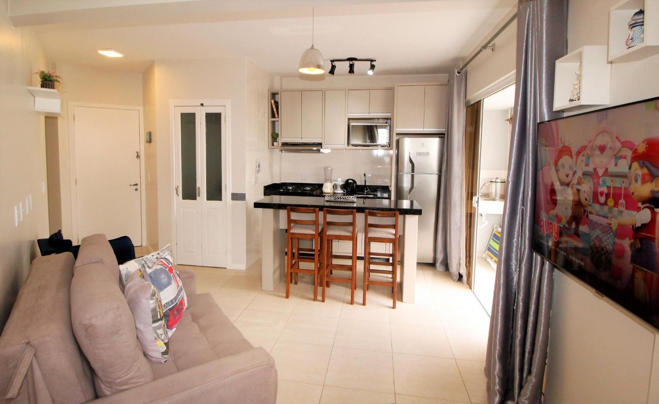 1052 - Apartamento com vista para o mar em Bombinhas - Residencial Salema Apto 301