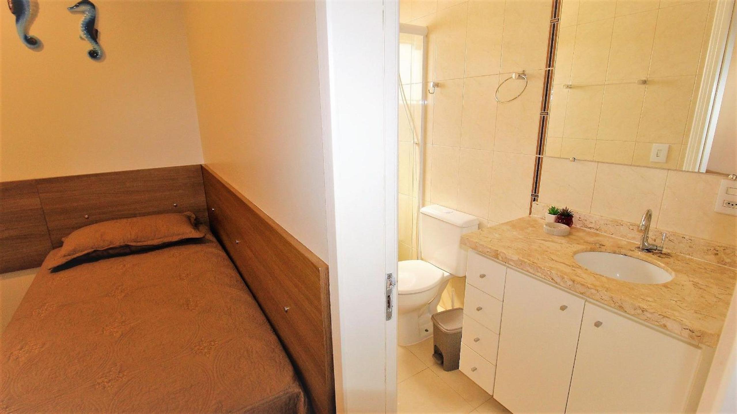 1052 - Apartamento com vista para o mar em Bombinhas - Residencial Salema Apto 301