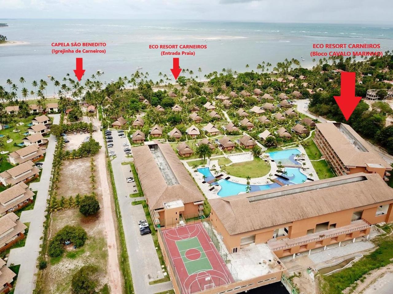 Praia dos Carneiros Flat 120-CM Eco Resort - ao lado da igrejinha