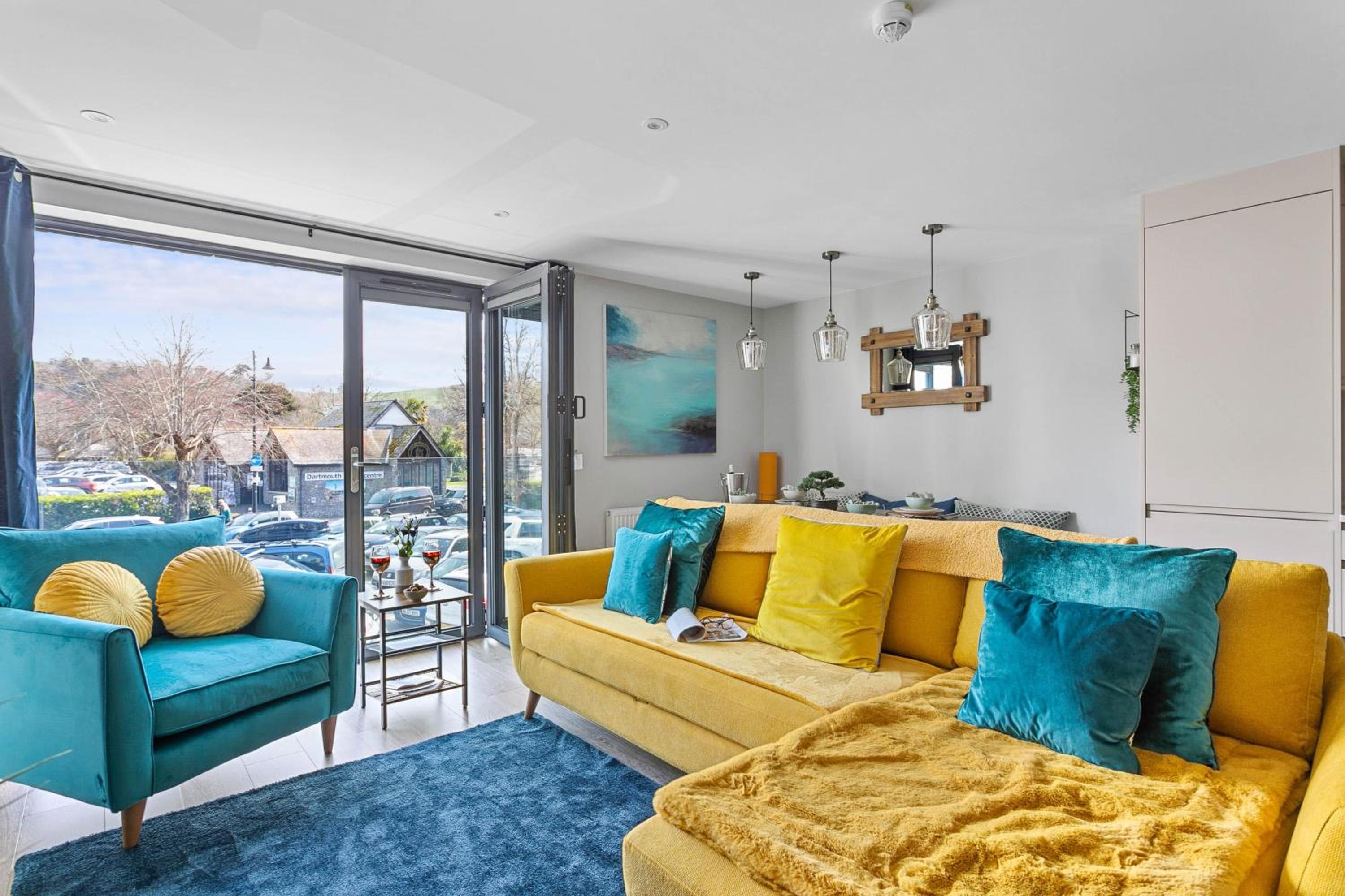 2 De Courcey House - Architect designed luxury apartment with parking, central Dartmouth view 2