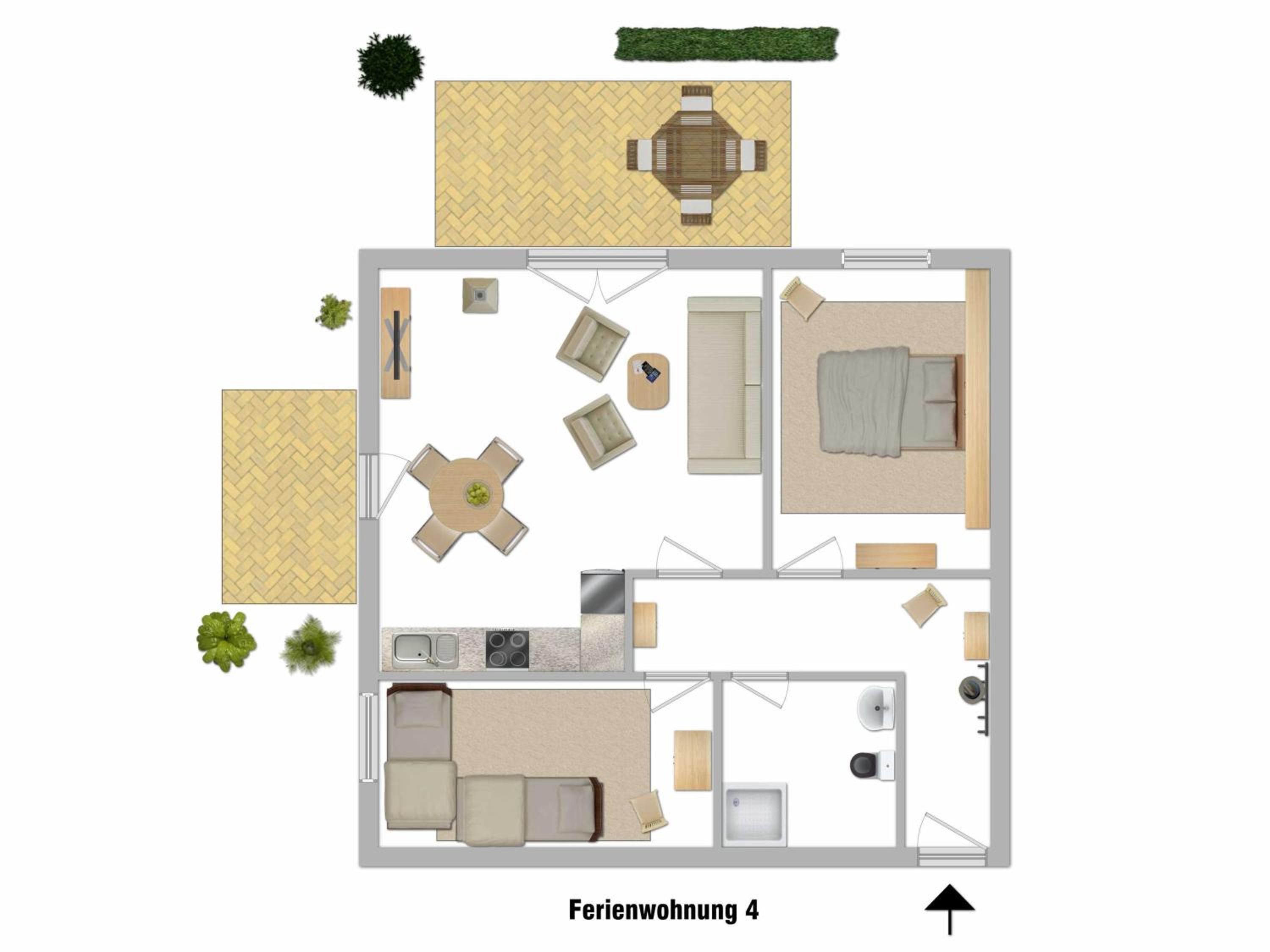 Fewo 4 Reetdachhaus Diplomatenweg 1 Fewo cc