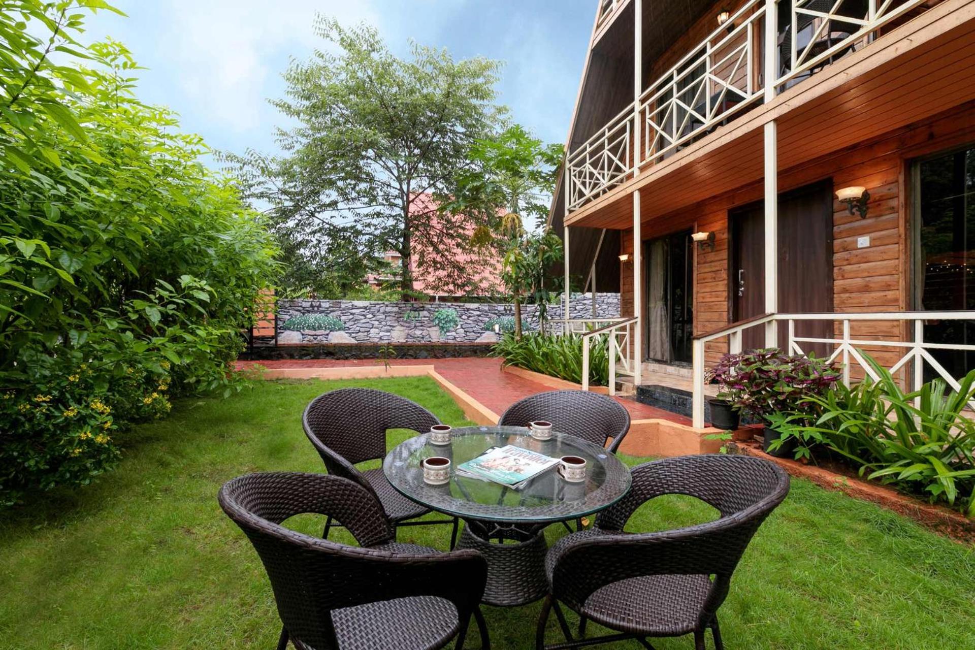 StayVista at Wooden House with Jacuzzi view 2