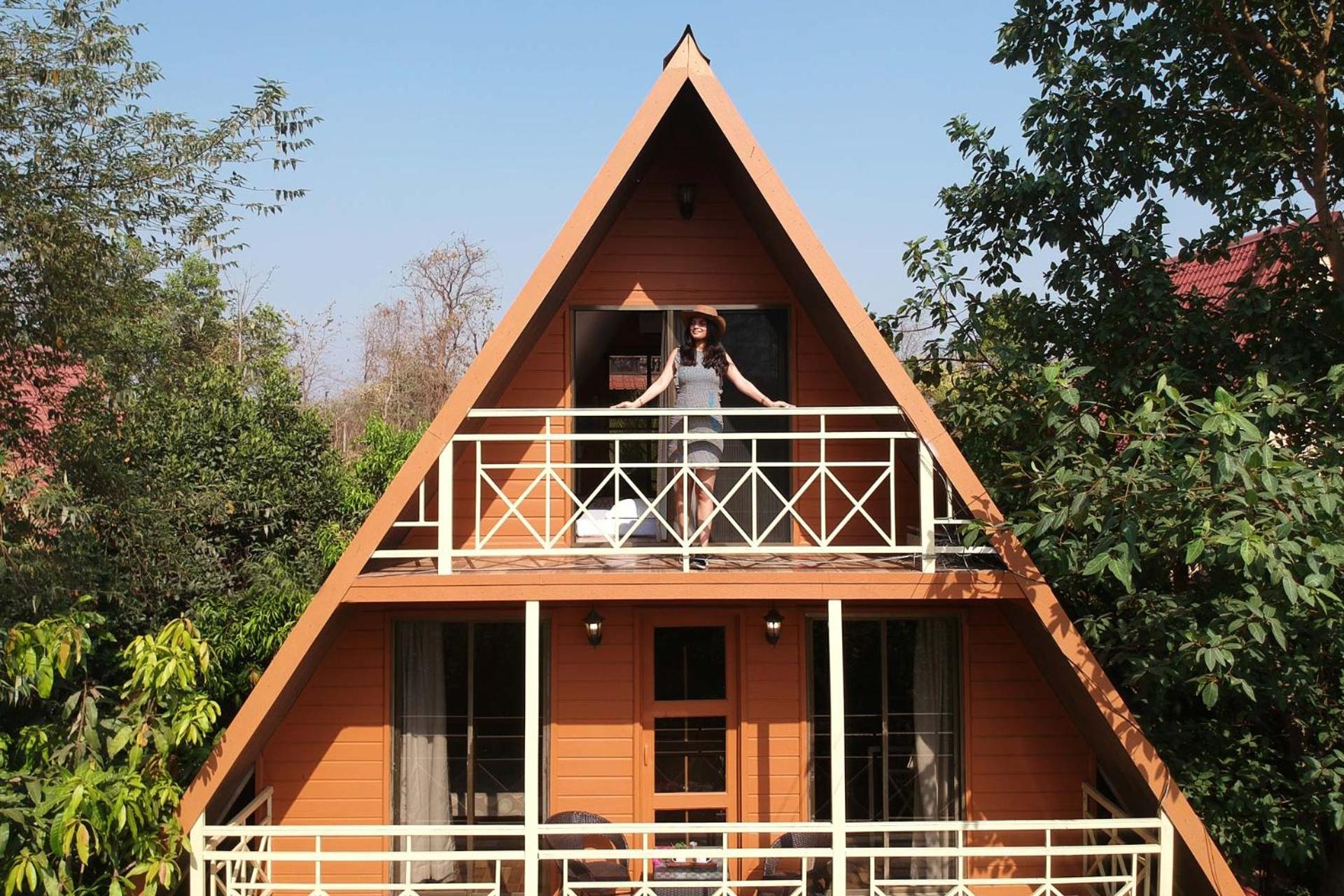 StayVista at Wooden House with Jacuzzi view 3