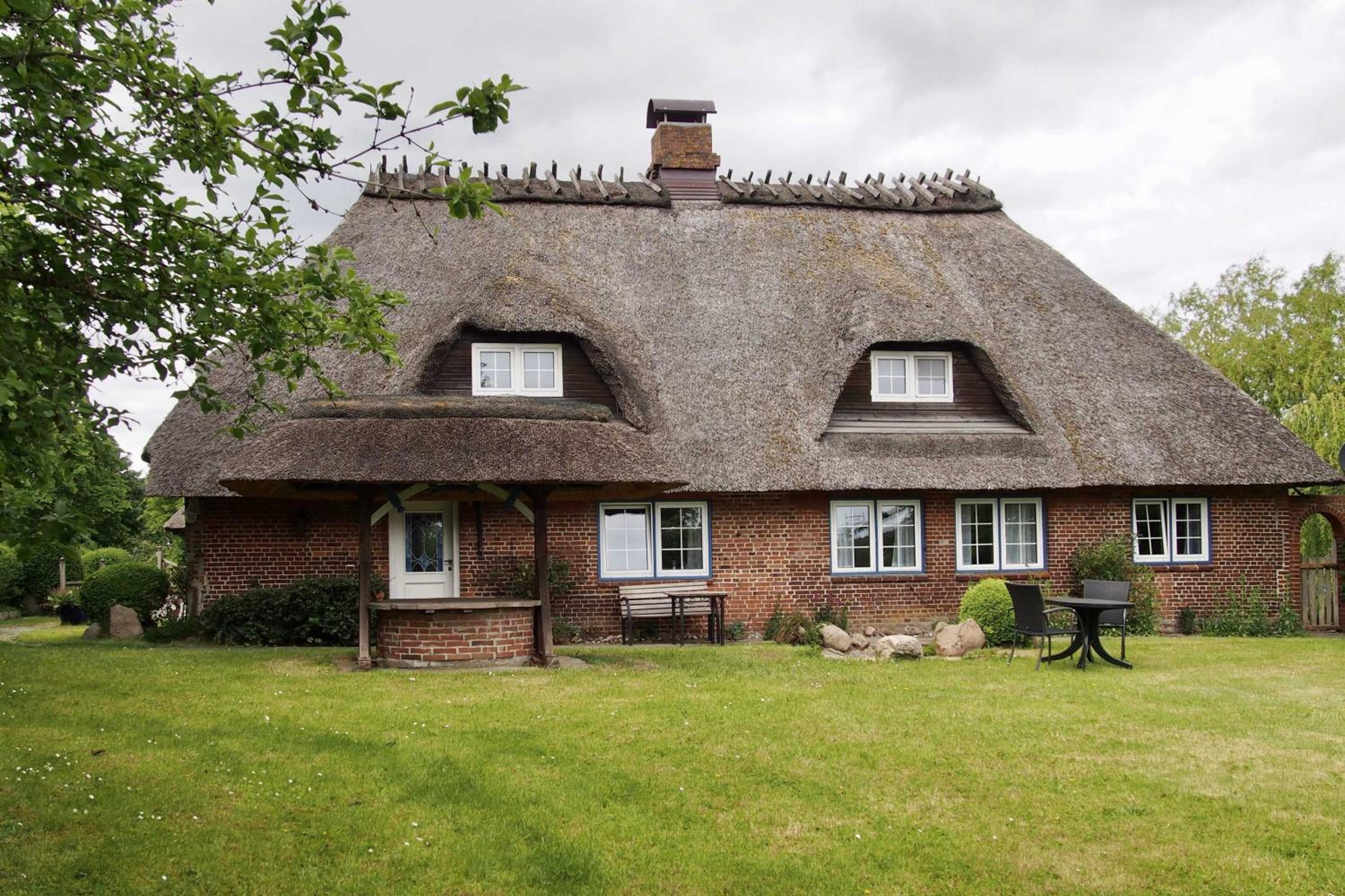 Reetdachkaten in Schuby, Ostsee