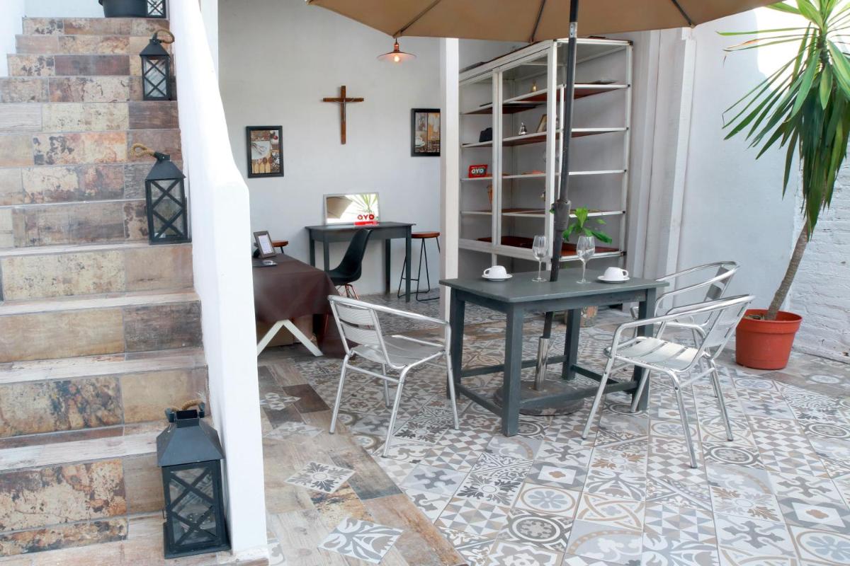 outdoor BBQ area