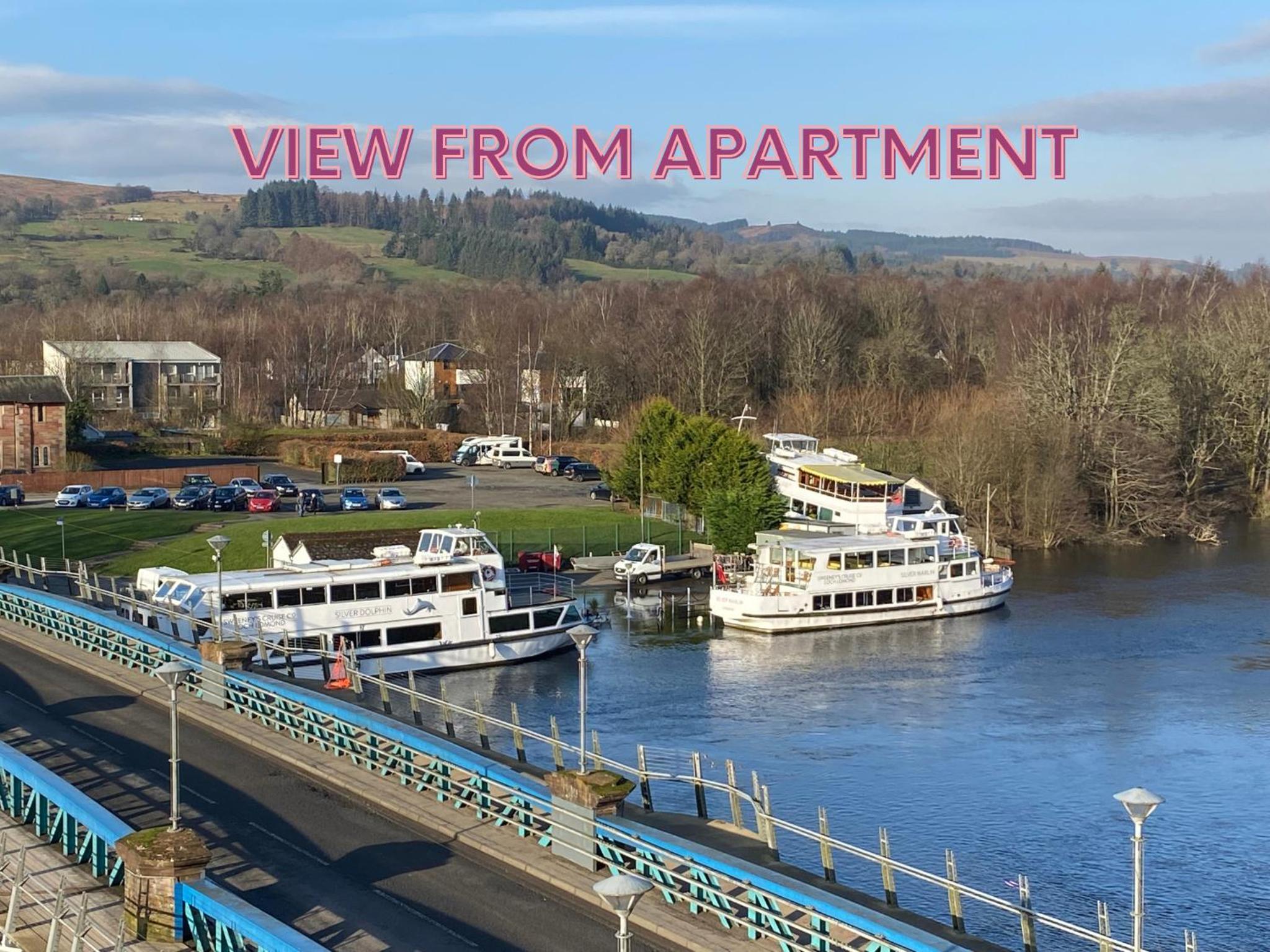 Riverside View Penthouse in Balloch, Loch Lomond view 2