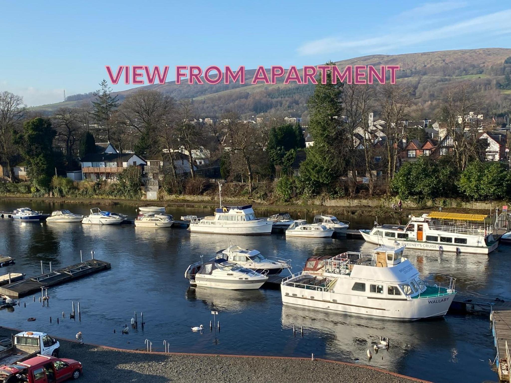 Riverside View Penthouse in Balloch, Loch Lomond view 3
