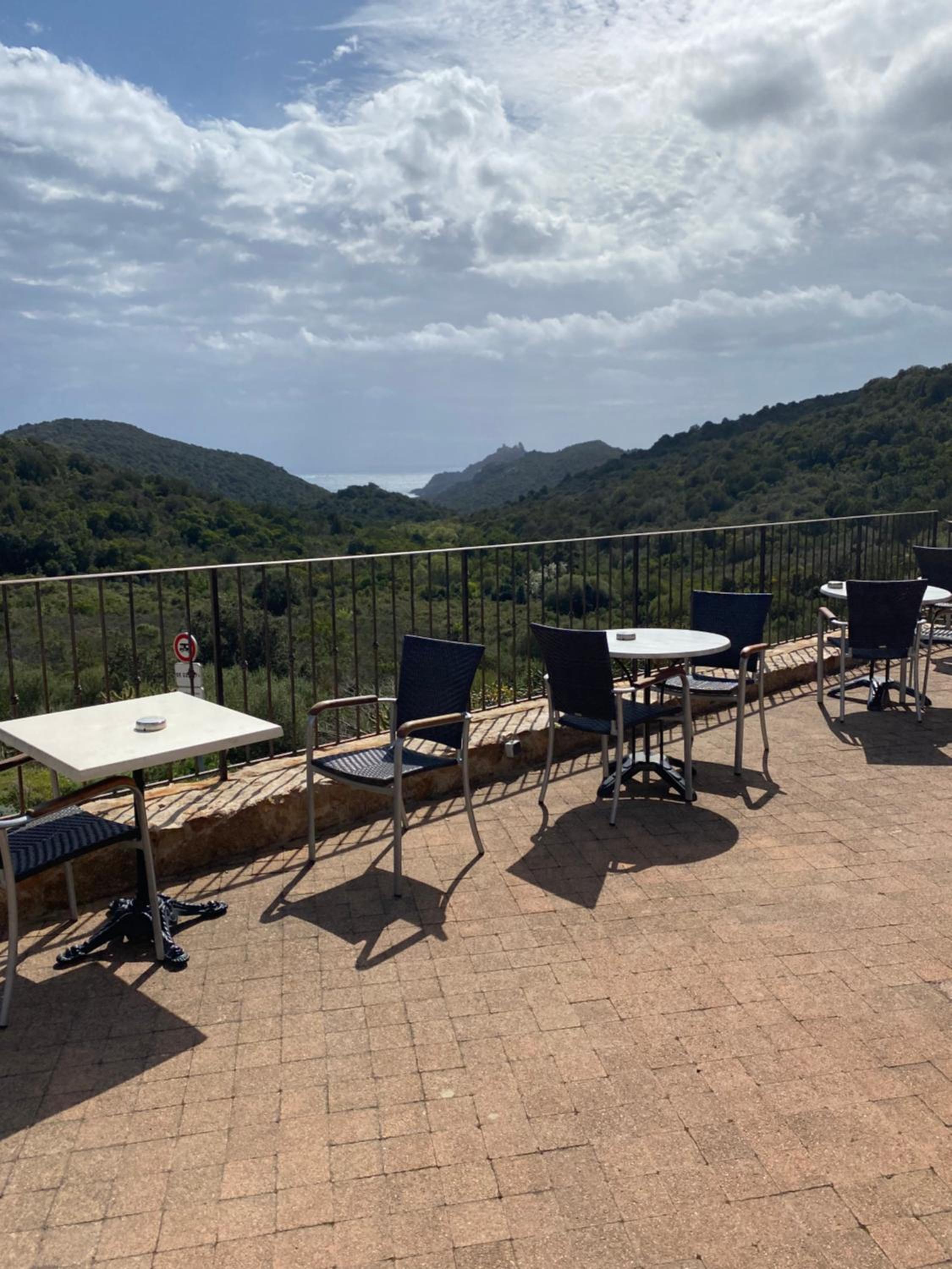 outdoor BBQ area
