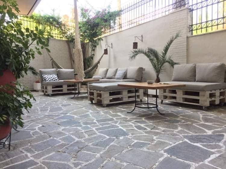 outdoor BBQ area
