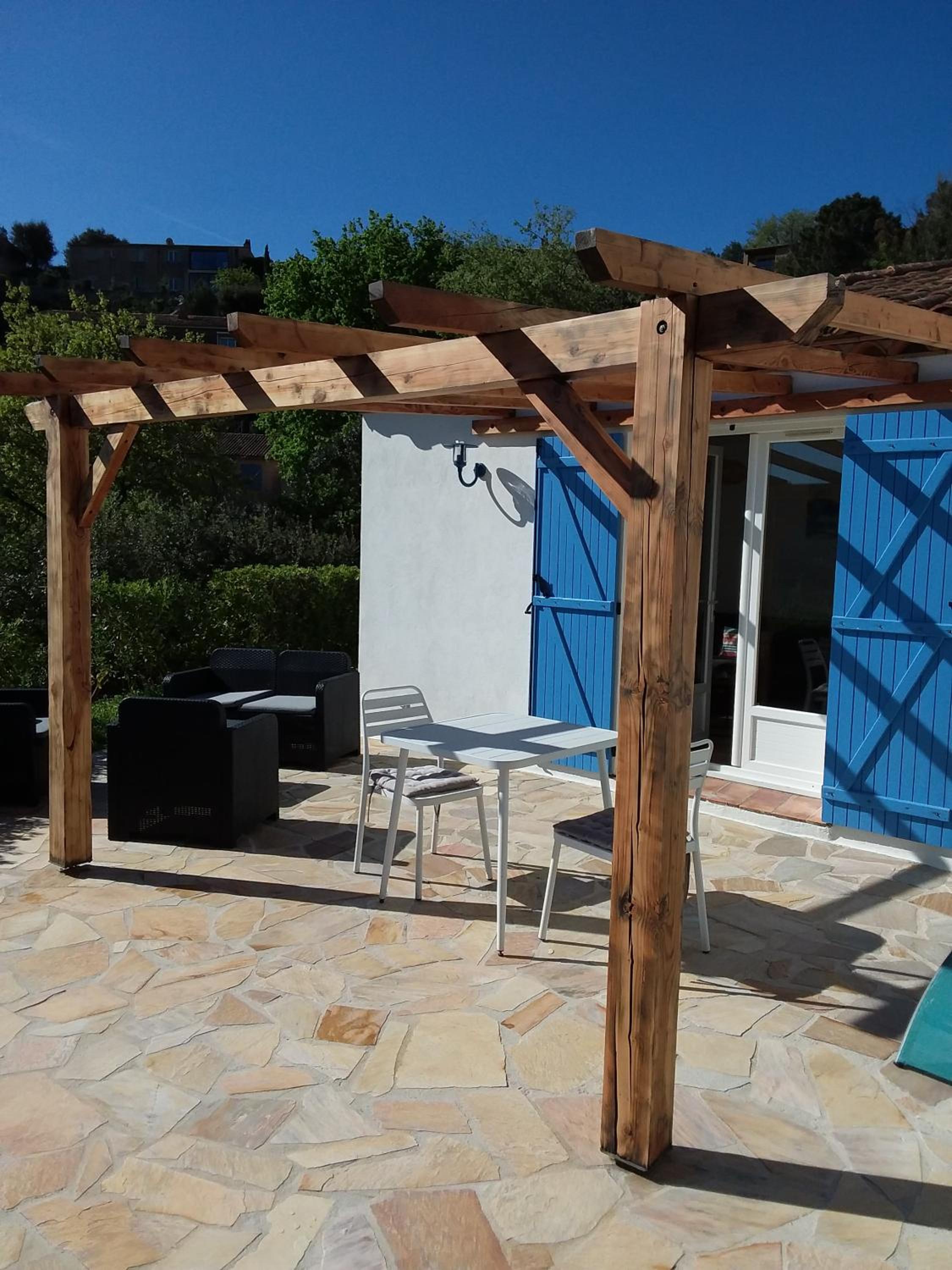 outdoor BBQ area