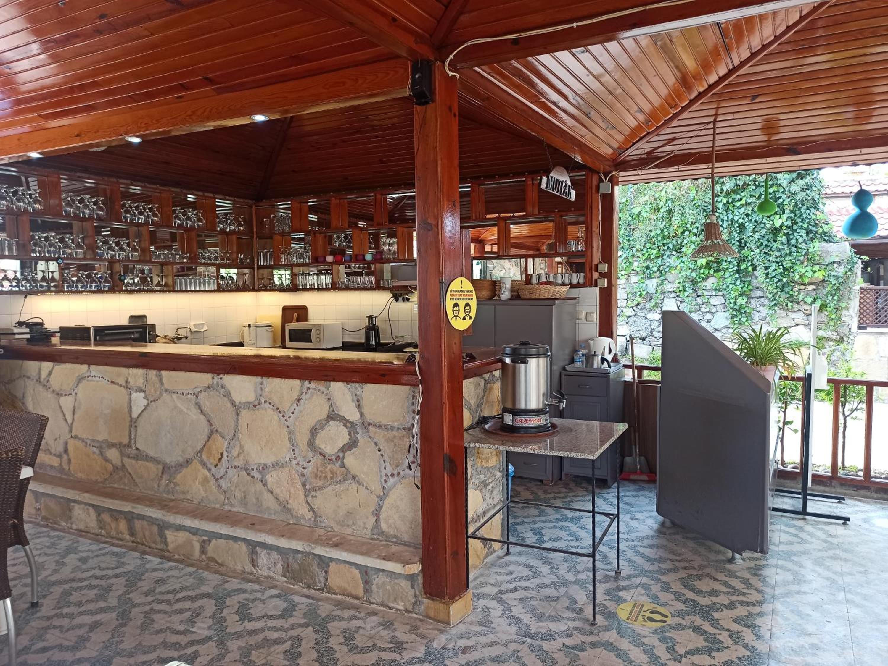 outdoor BBQ area