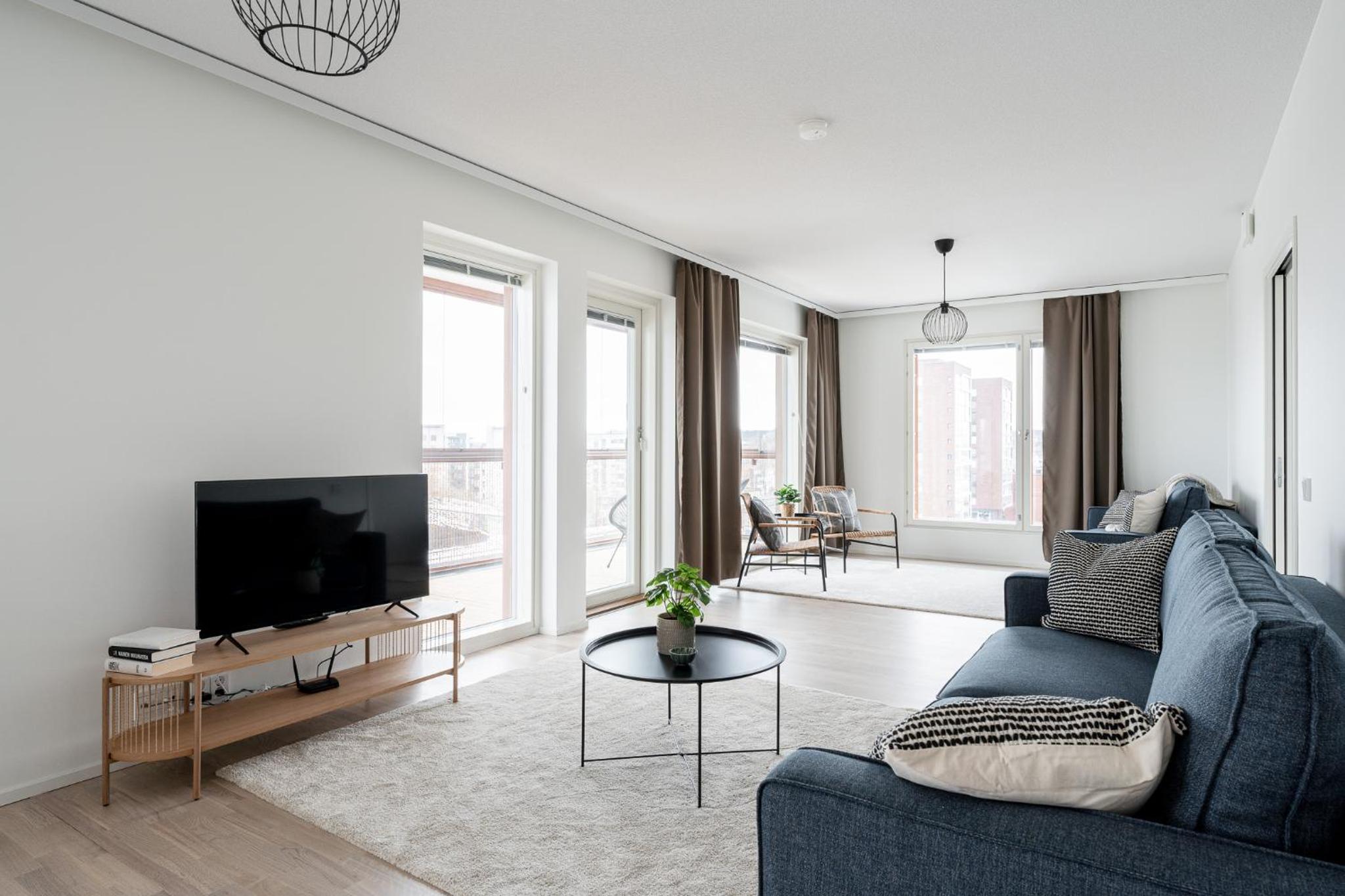 2ndhomes Tampere "Kaplan #1" Grand Luxury Apartment - Sauna & Balconies view 3