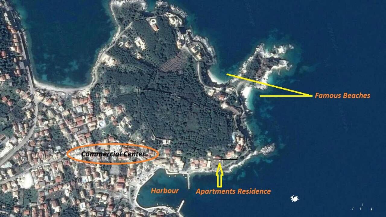 CORFU in KASSIOPI'S CASTLE apartment by sea side