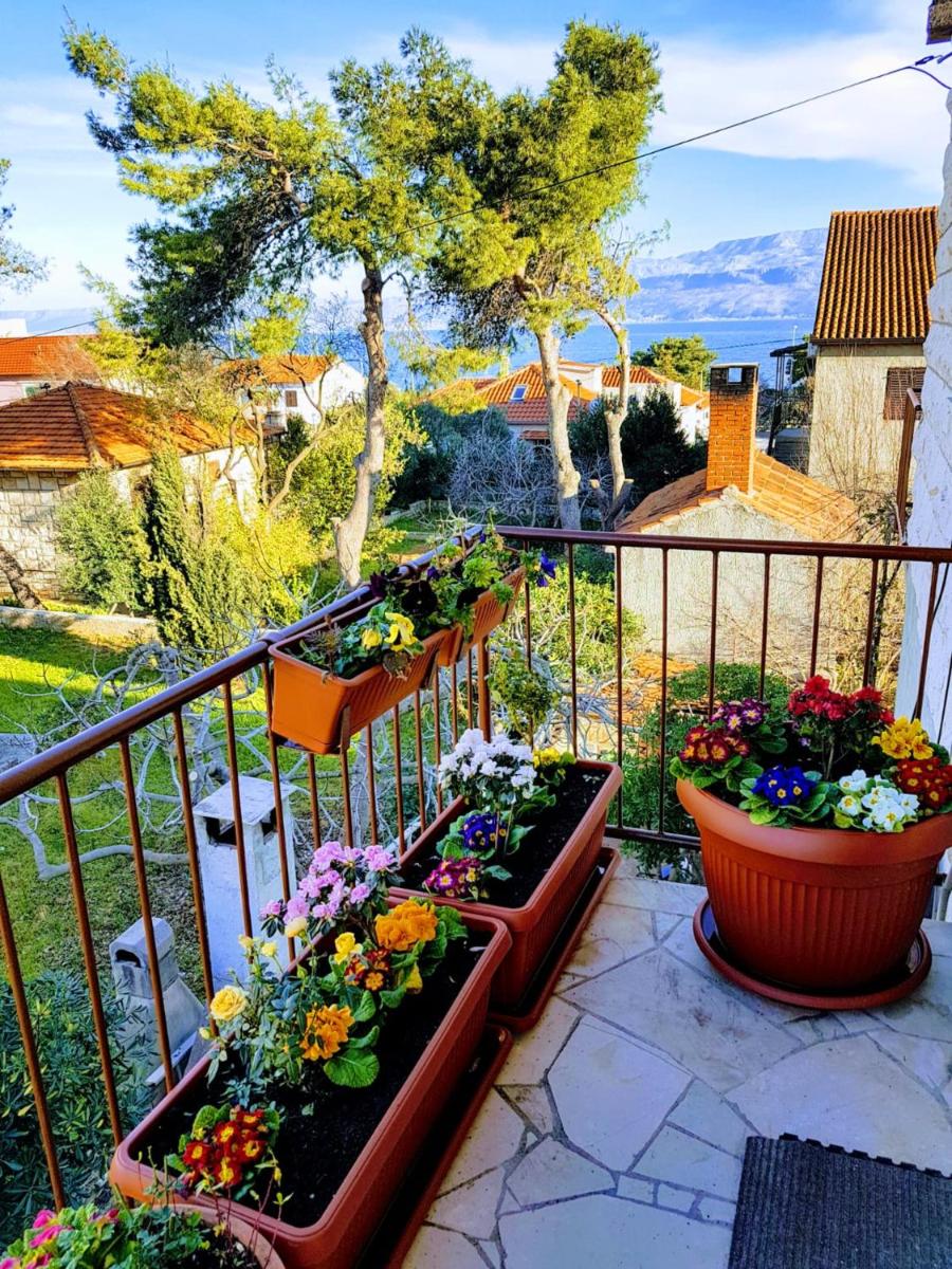 2 bedrooms appartement at Supetar 100 m away from the beach with sea view furnished garden and wifi