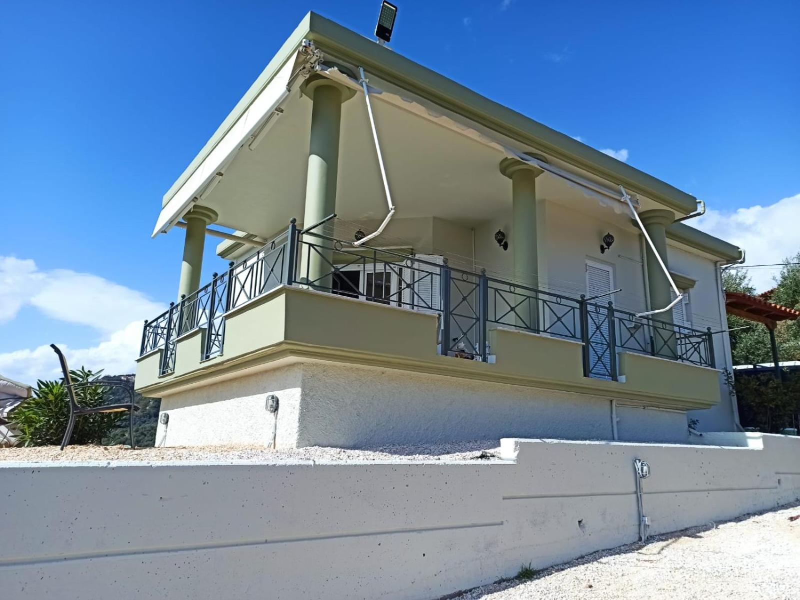 Villa Panorama Sea View Family Villa near Vrachos Beach Lygia view 3