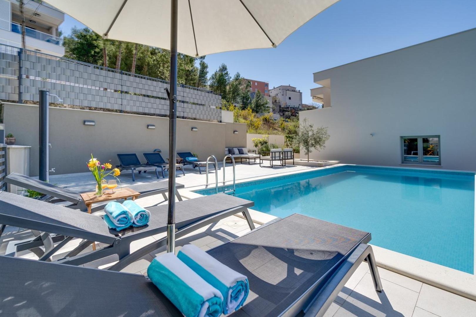 Villa Nina with private 32 sqm heated pool, 5 bedrooms, fun zone, 850m from the beach view 3