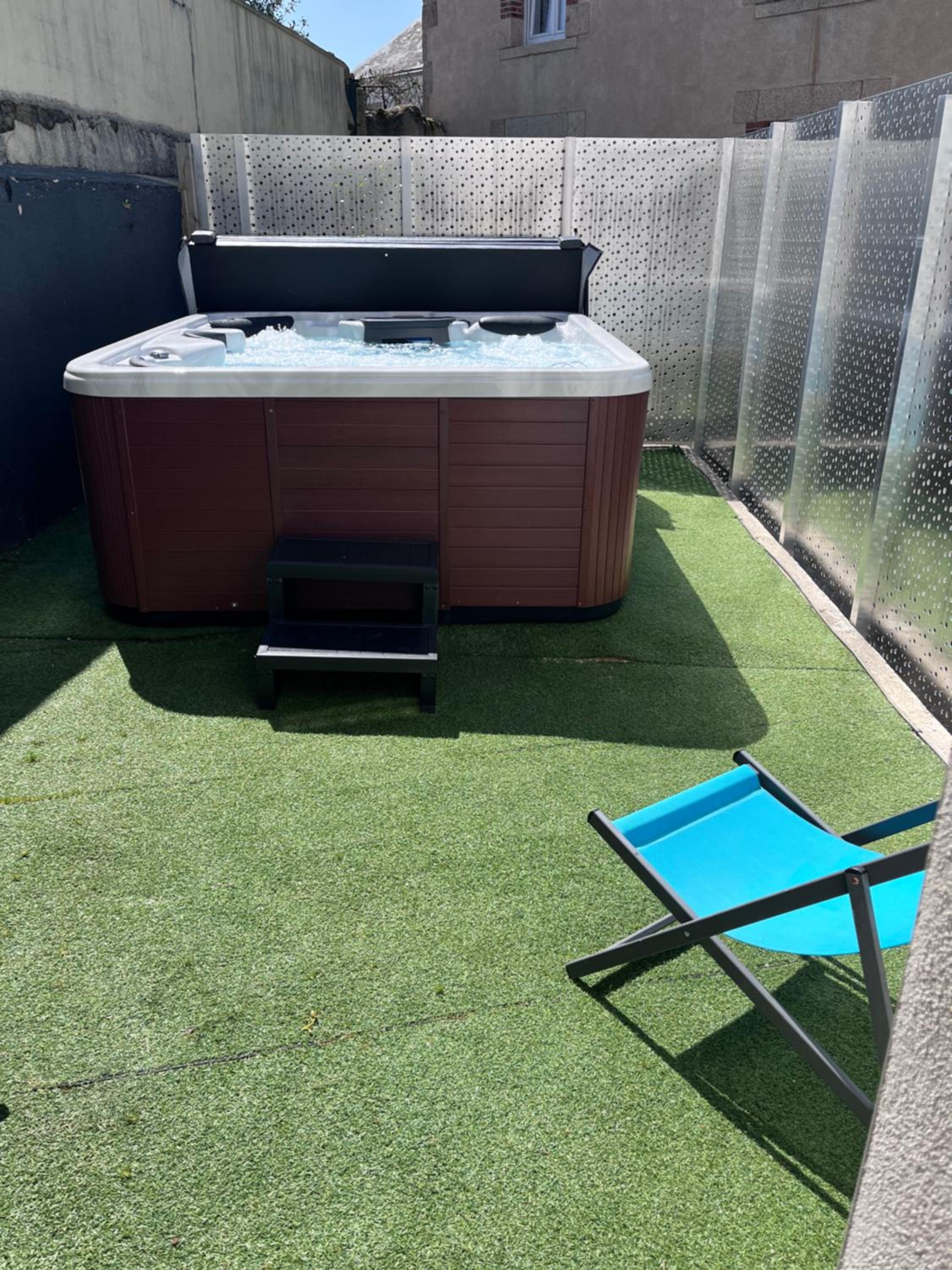 outdoor BBQ area