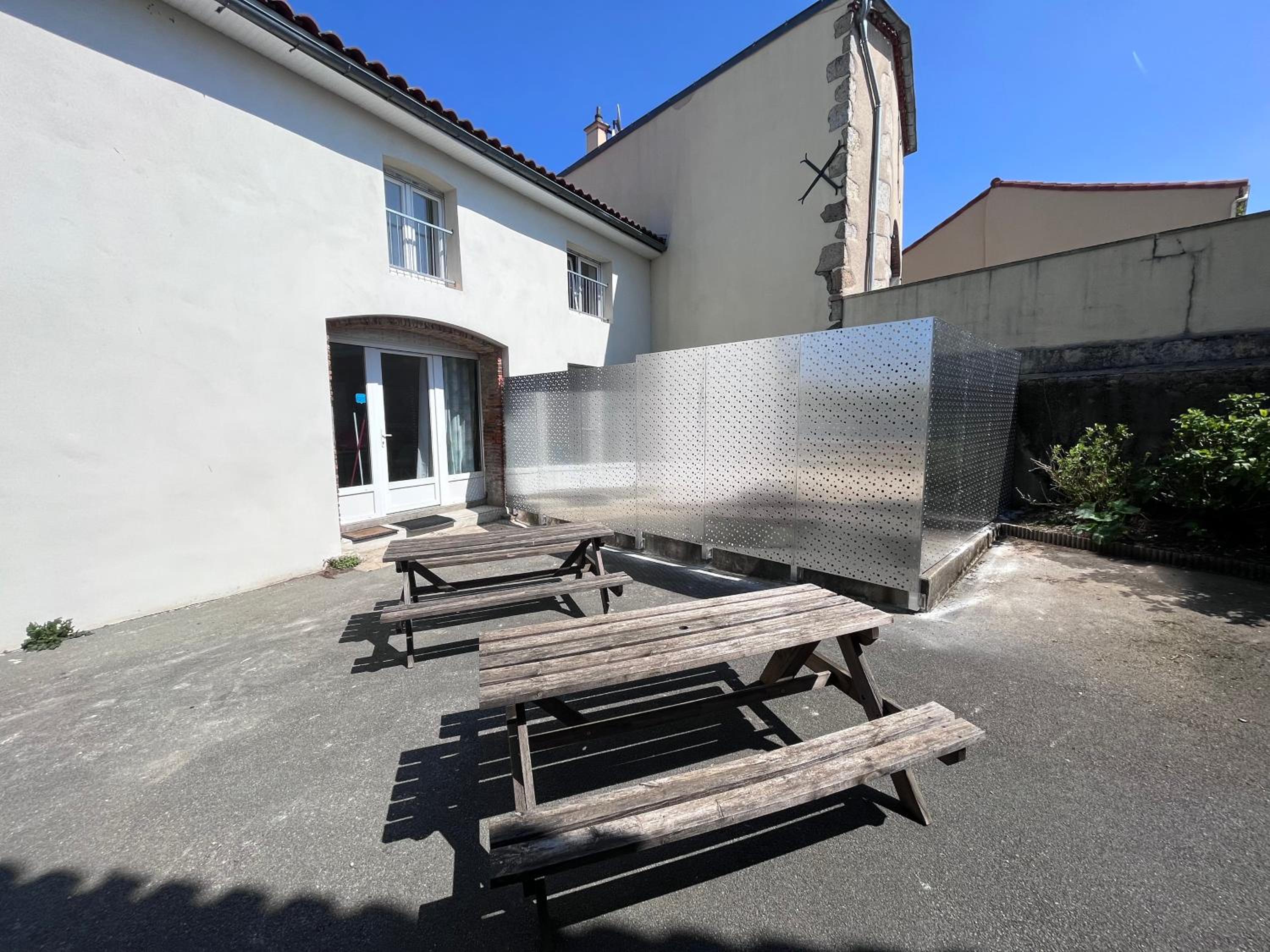 outdoor BBQ area