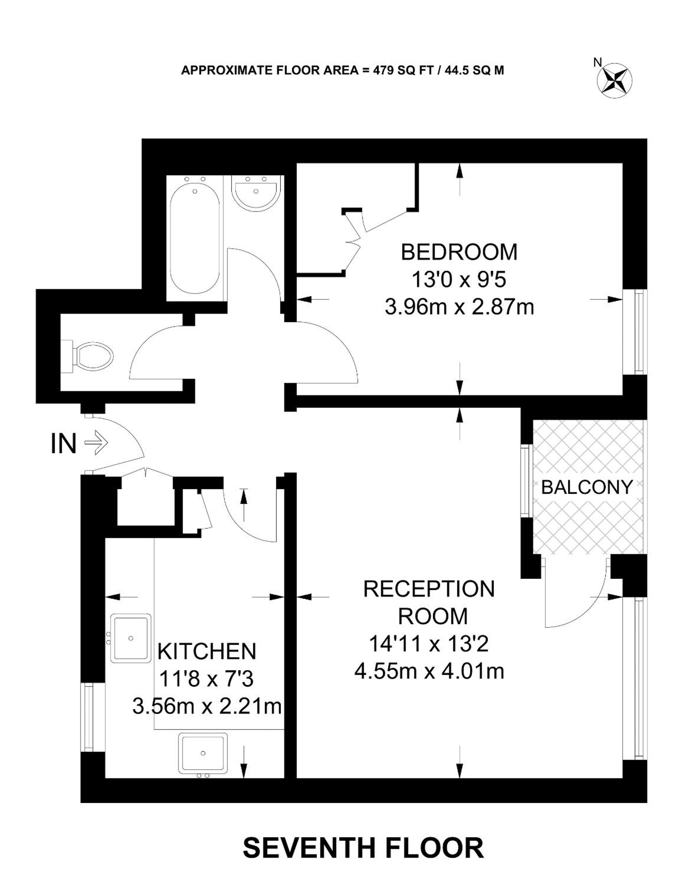 1-double bedroom aparment in Central London — London photo 4