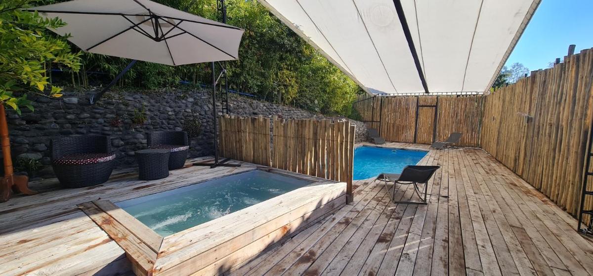 outdoor BBQ area