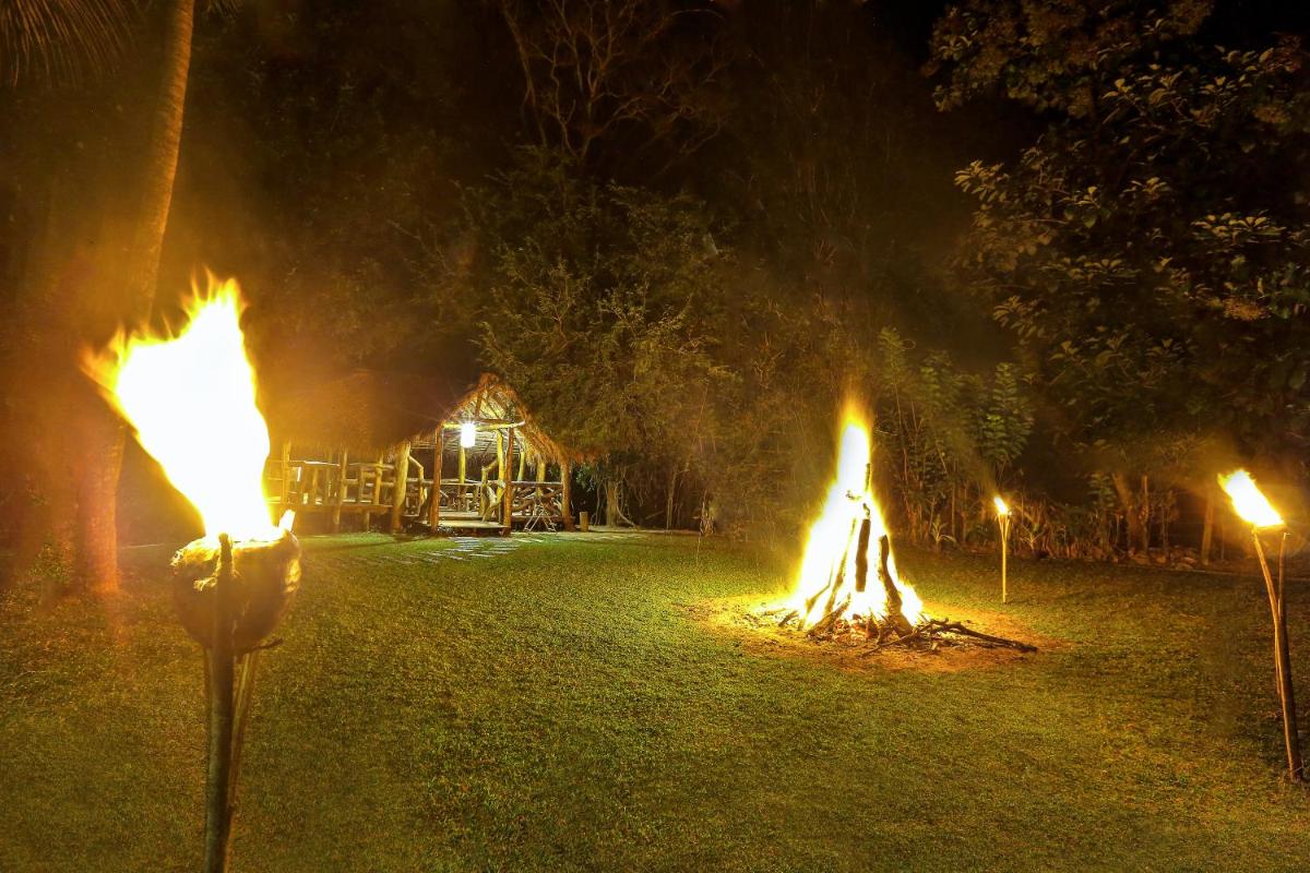 outdoor BBQ area