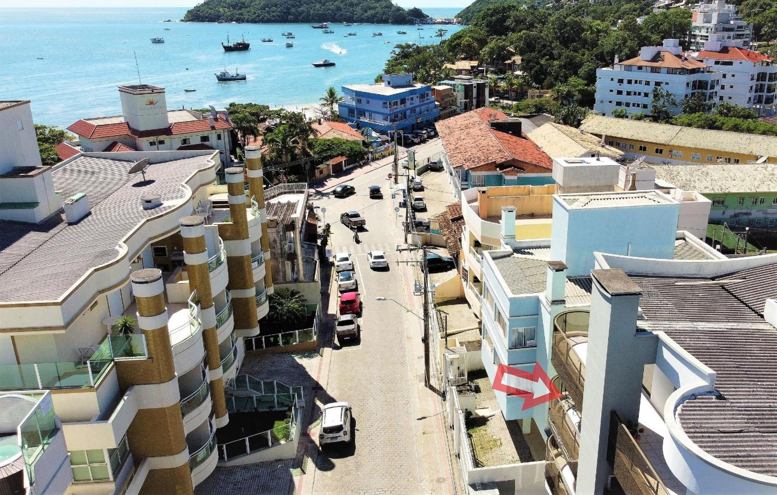 1052 - Apartamento com vista para o mar em Bombinhas - Residencial Salema Apto 301
