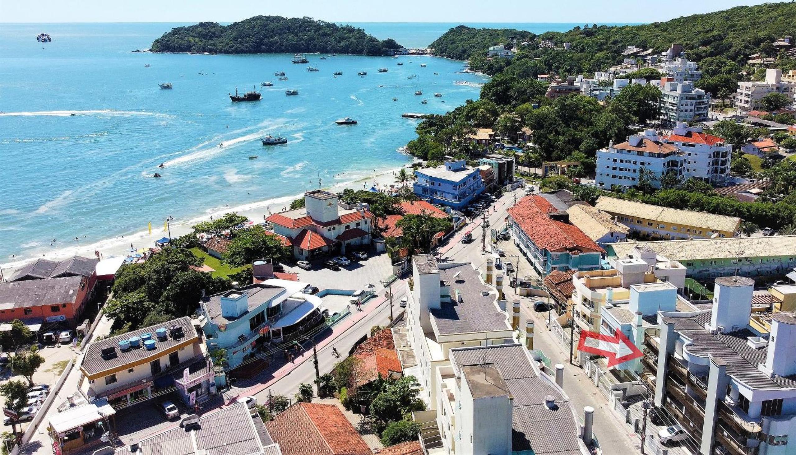1052 - Apartamento com vista para o mar em Bombinhas - Residencial Salema Apto 301