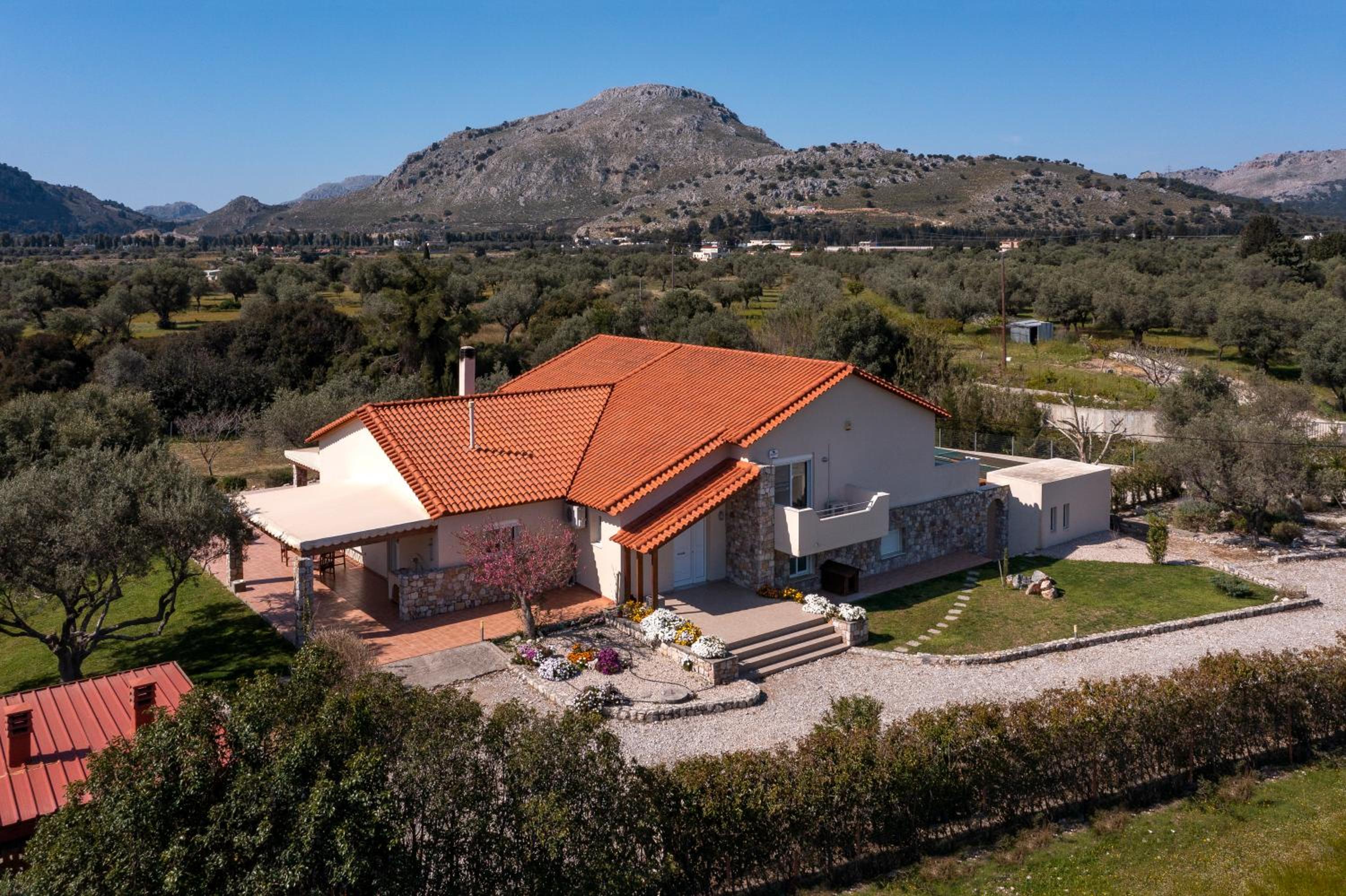 Olive Private Villa Swimming Pool 5 BDR Kolymbia Rhodes