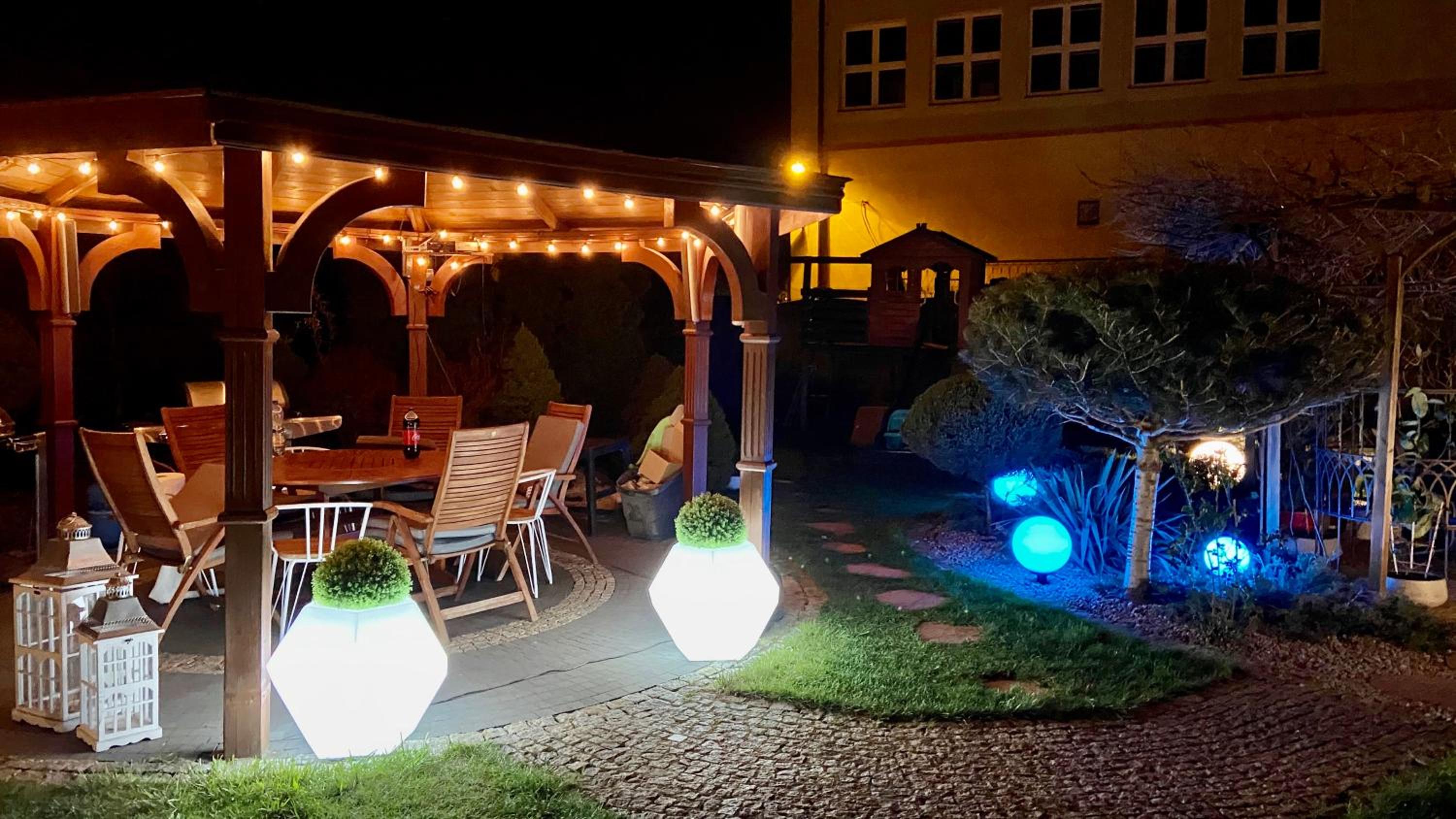 outdoor BBQ area