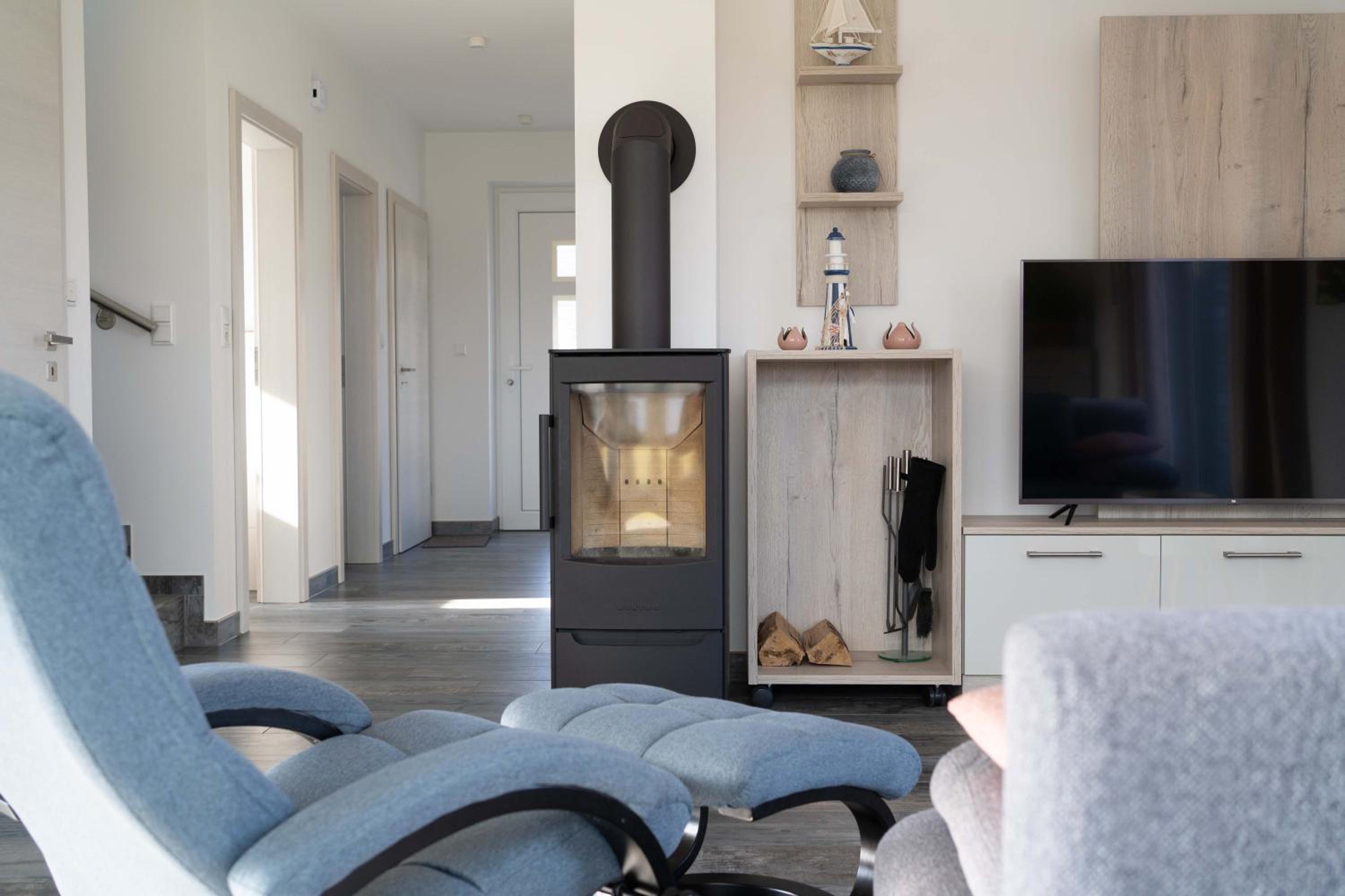 Ferienhaus Seeblick am Harkebrügger See mit Sauna und Kamin
