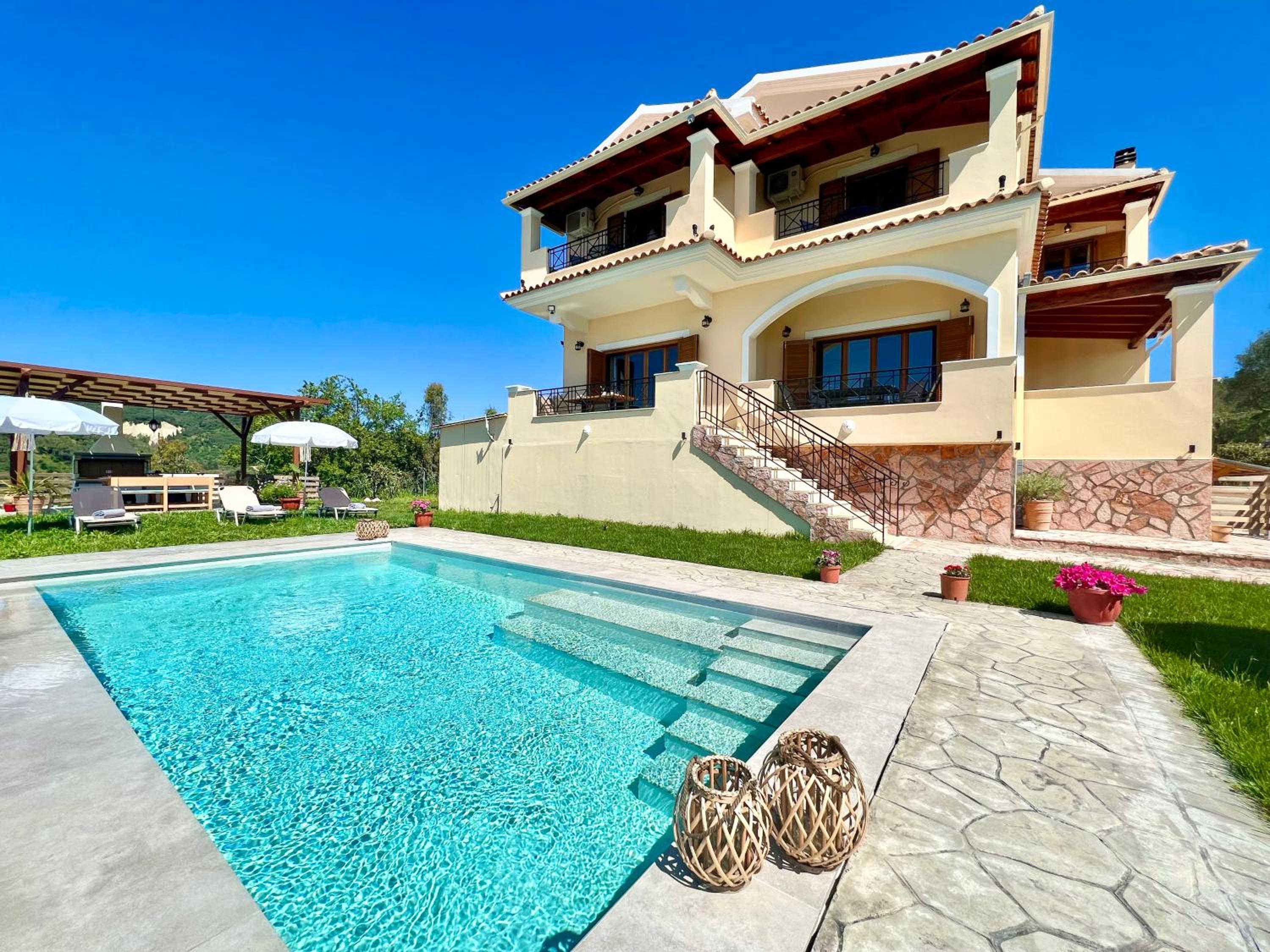 Luxury Villa Makris with private heatable pool by DadoVillas view 5