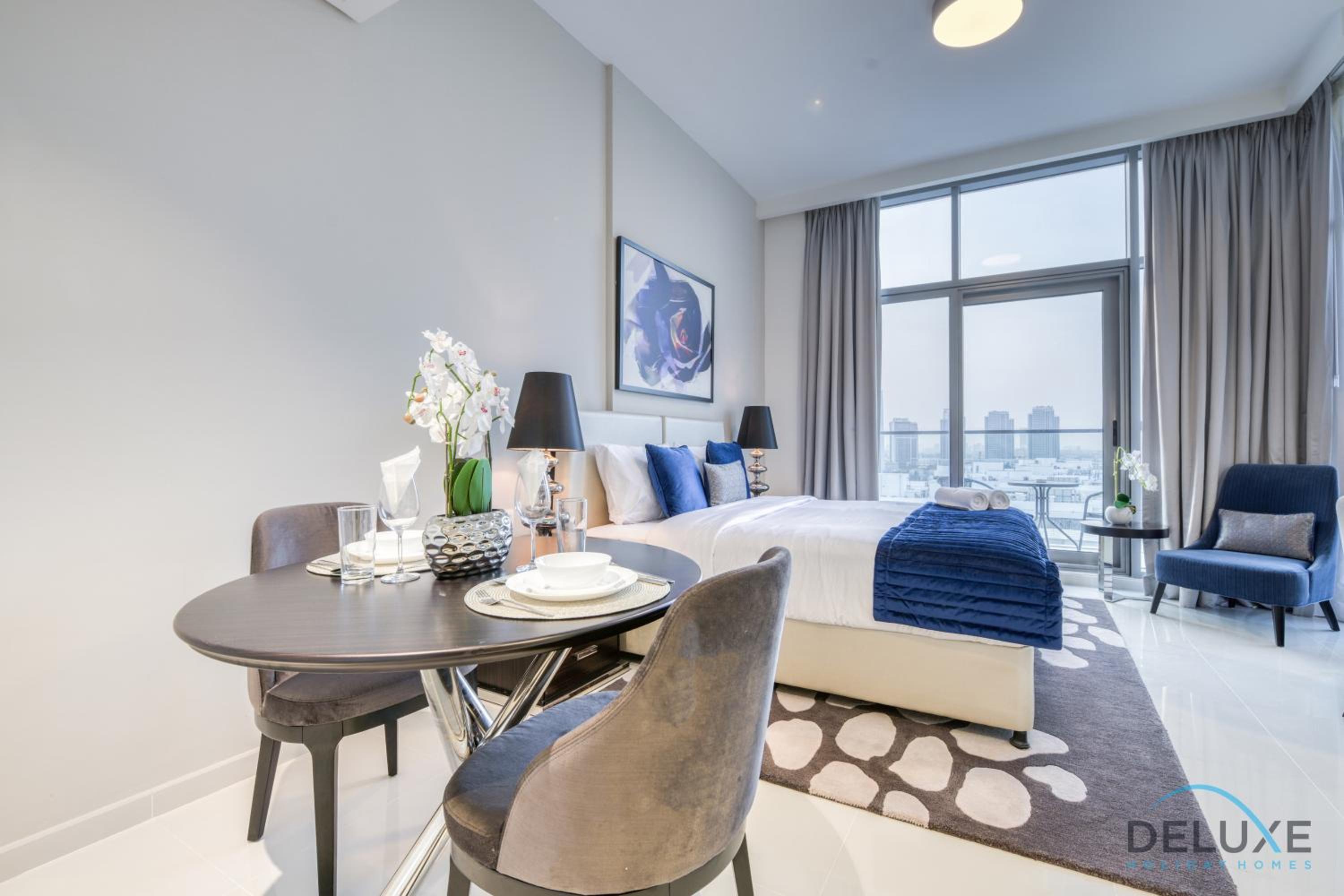 Sunlit Studio at Golf Promenade 2A DAMAC Hills By Deluxe Holiday Homes