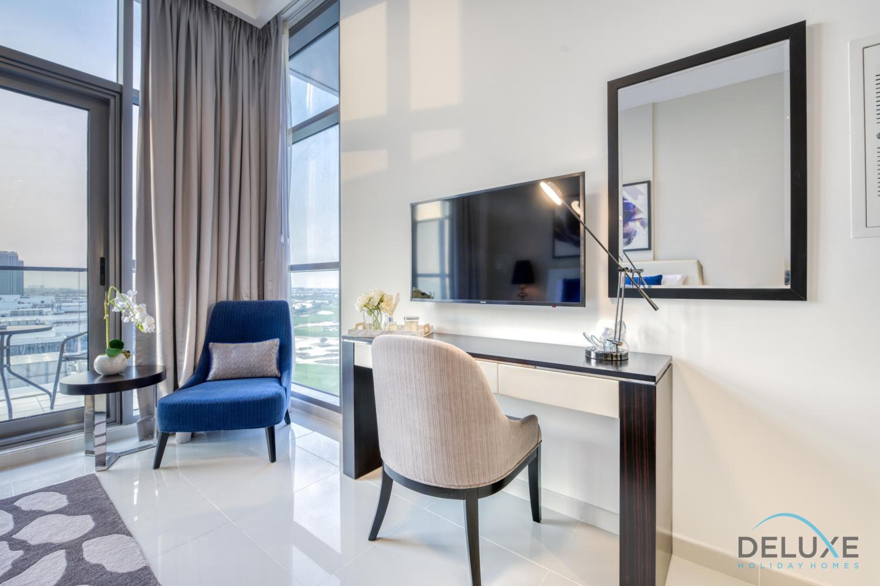 Sunlit Studio at Golf Promenade 2A DAMAC Hills By Deluxe Holiday Homes