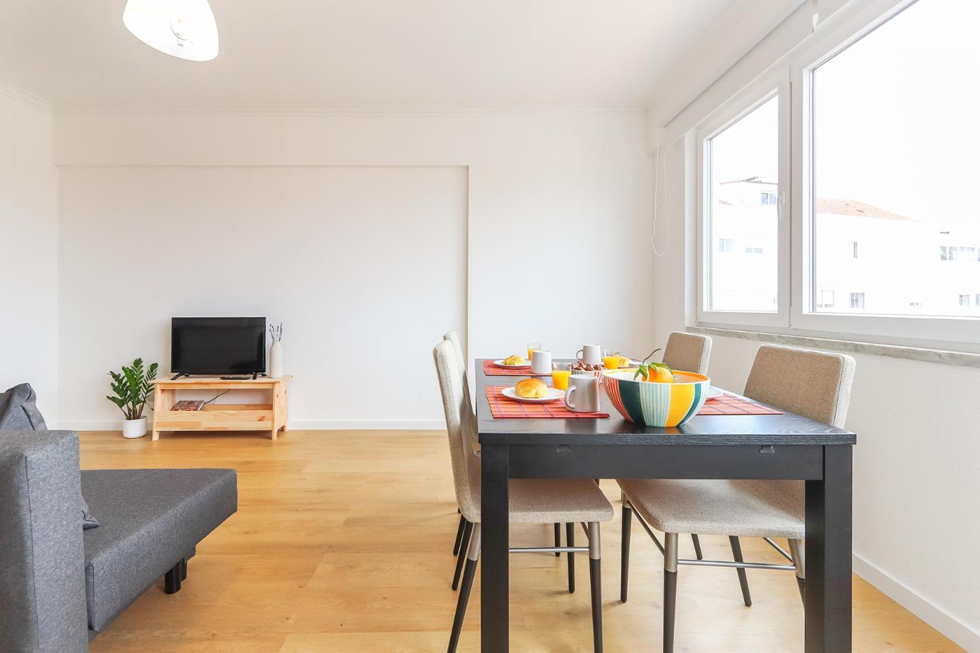 Vita Portucale! Cacilhas River View en Almada — kitchen
