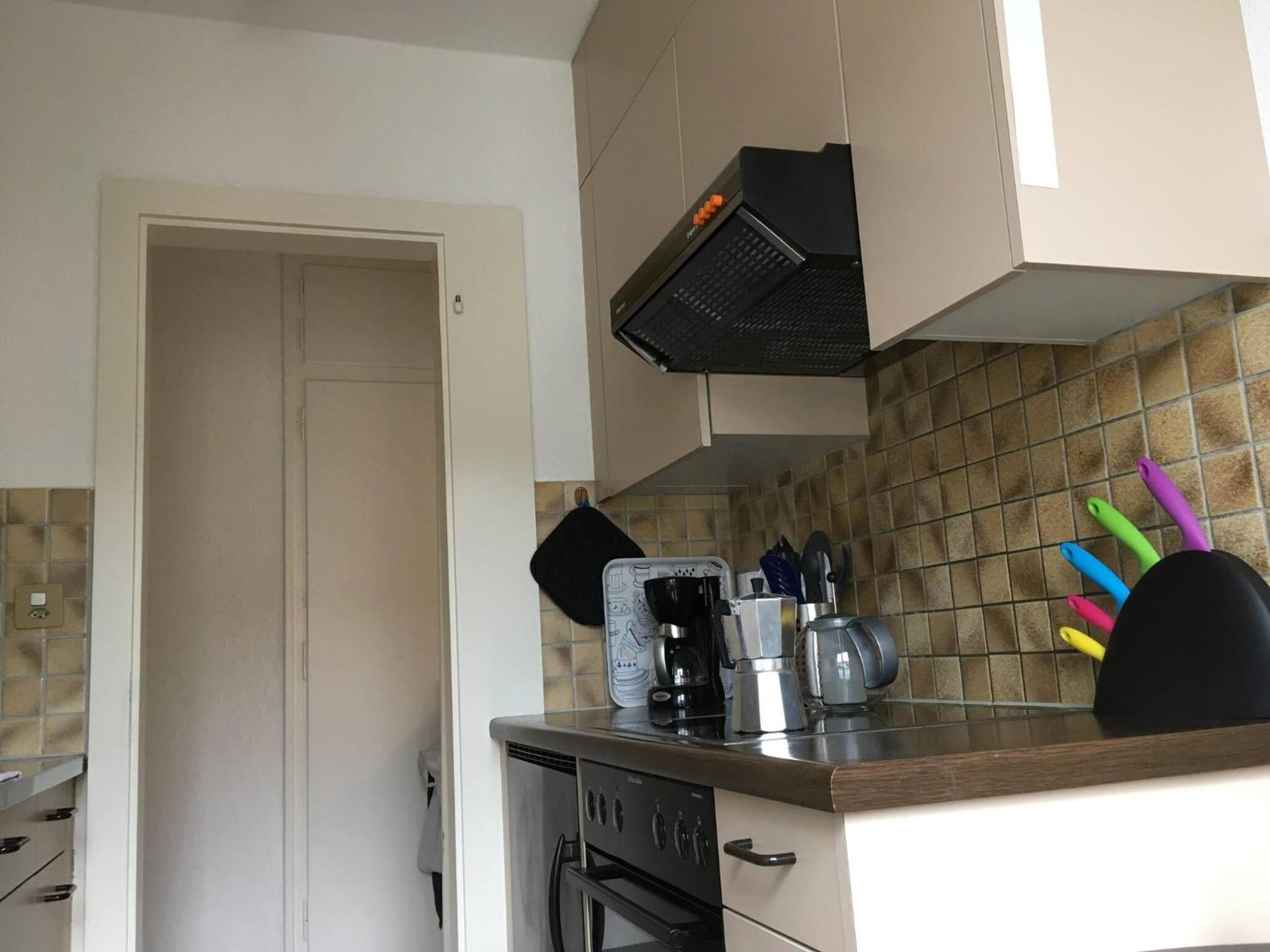 2 rooms with balcony, central, quiet location