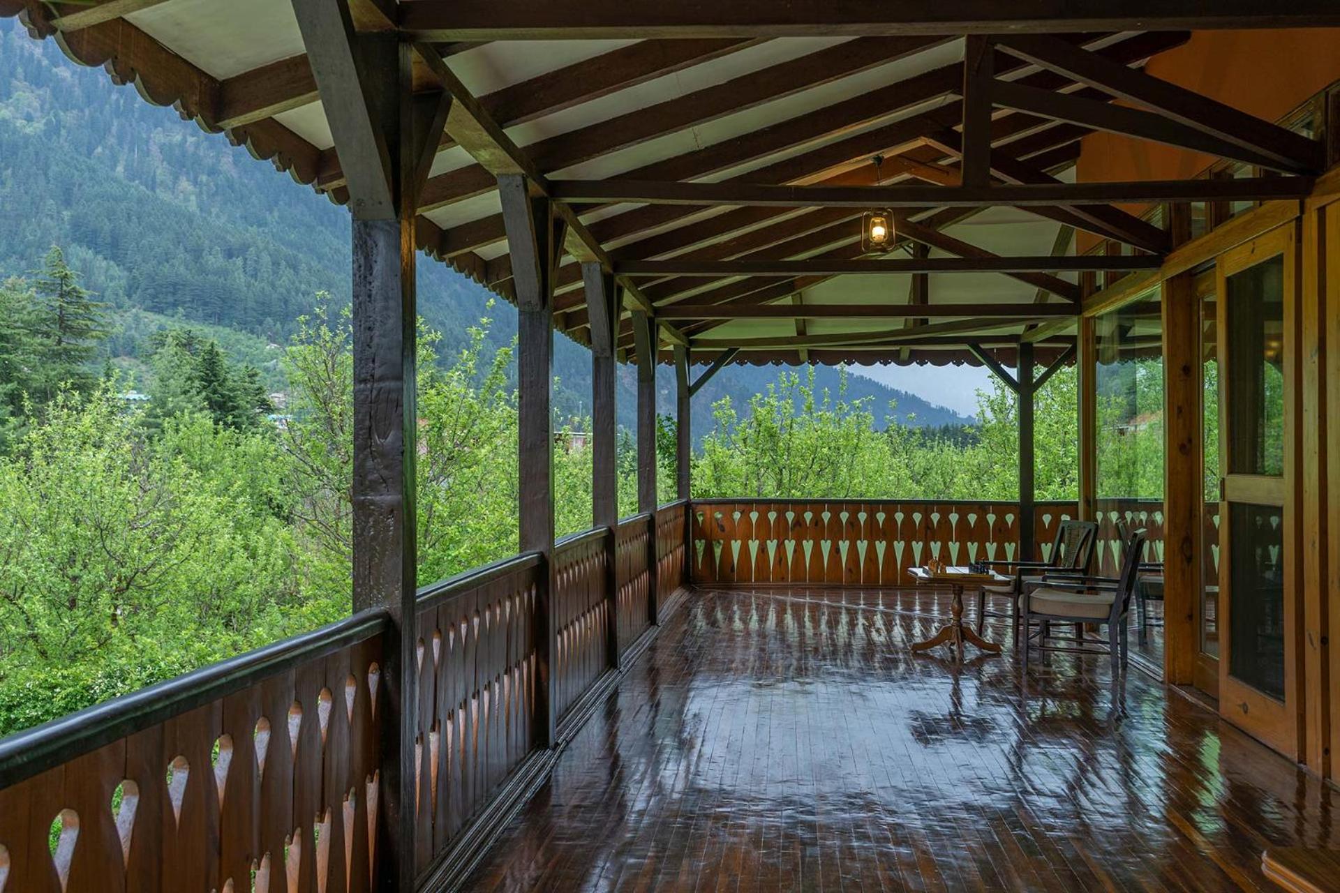 StayVista at The Kathguni House in Manali With Private Lawn view 4