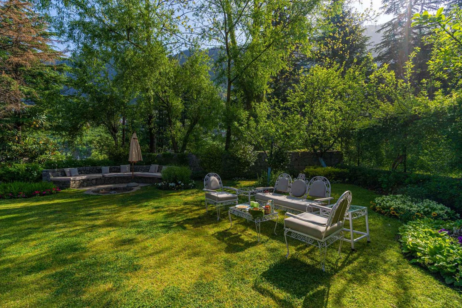 StayVista at The Kathguni House in Manali With Private Lawn view 5
