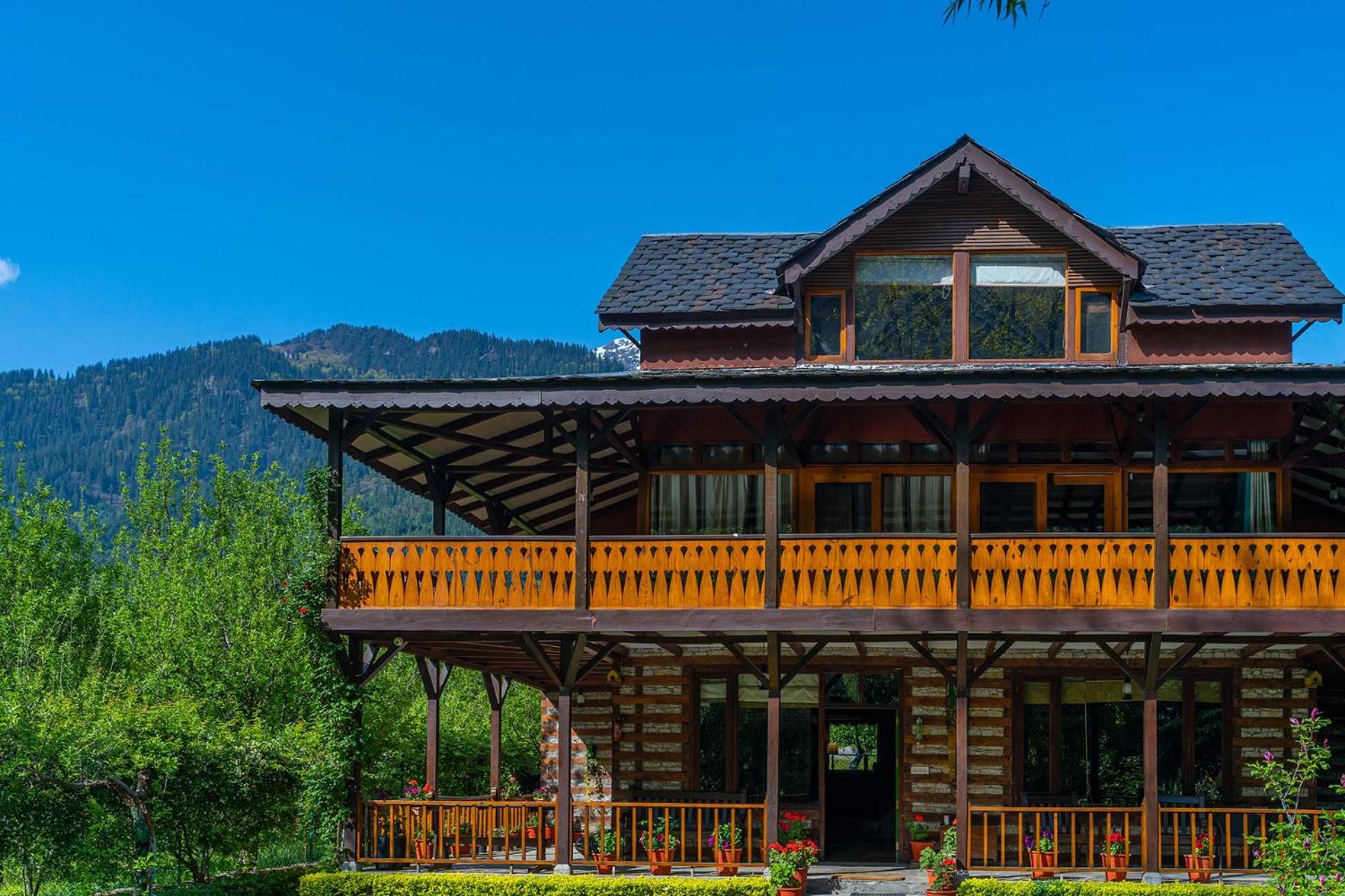 StayVista at The Kathguni House in Manali With Private Lawn view 3